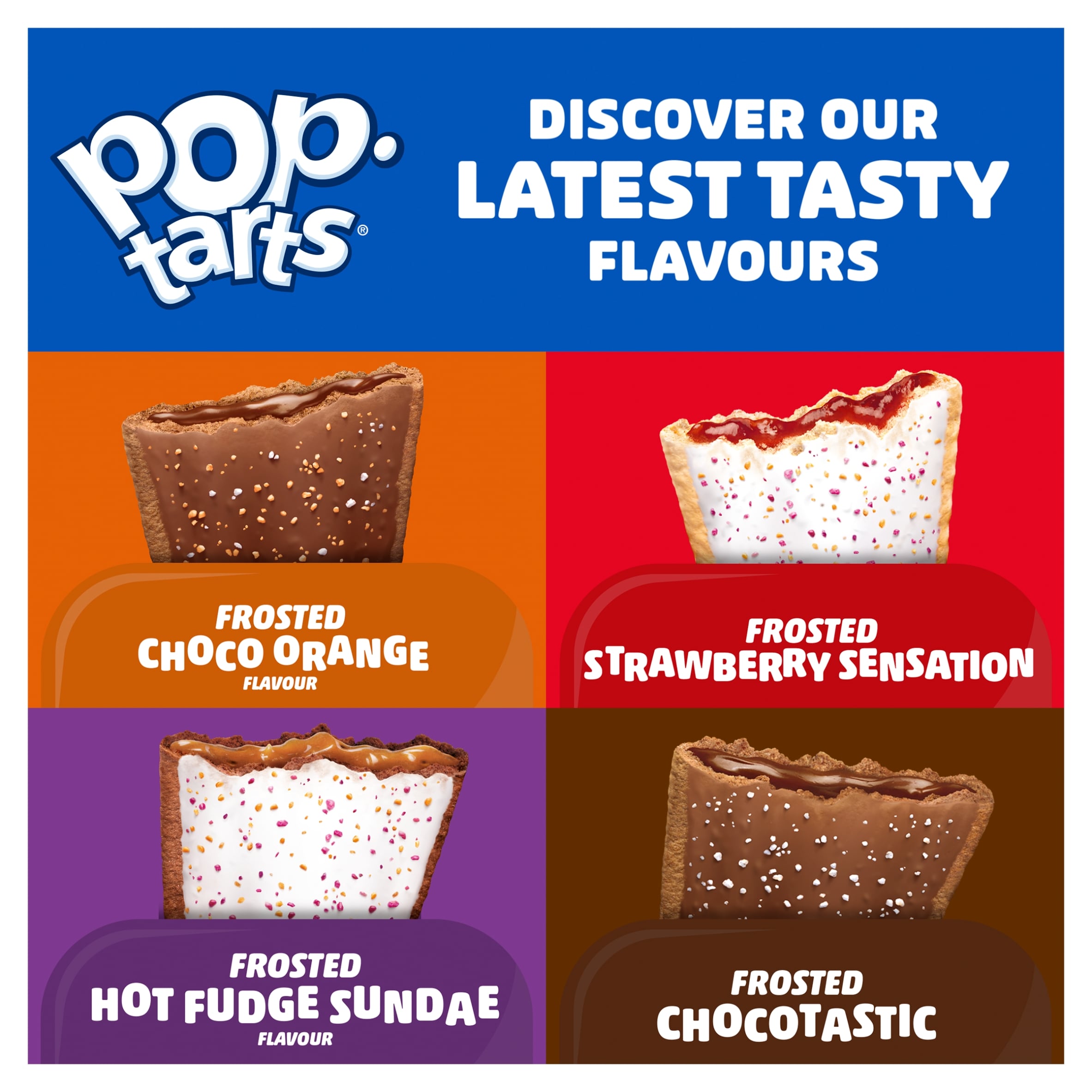 Kellogg's Pop Tarts Hot Fudge Sundae Pastry Snacks 8x48g thumbnail 3