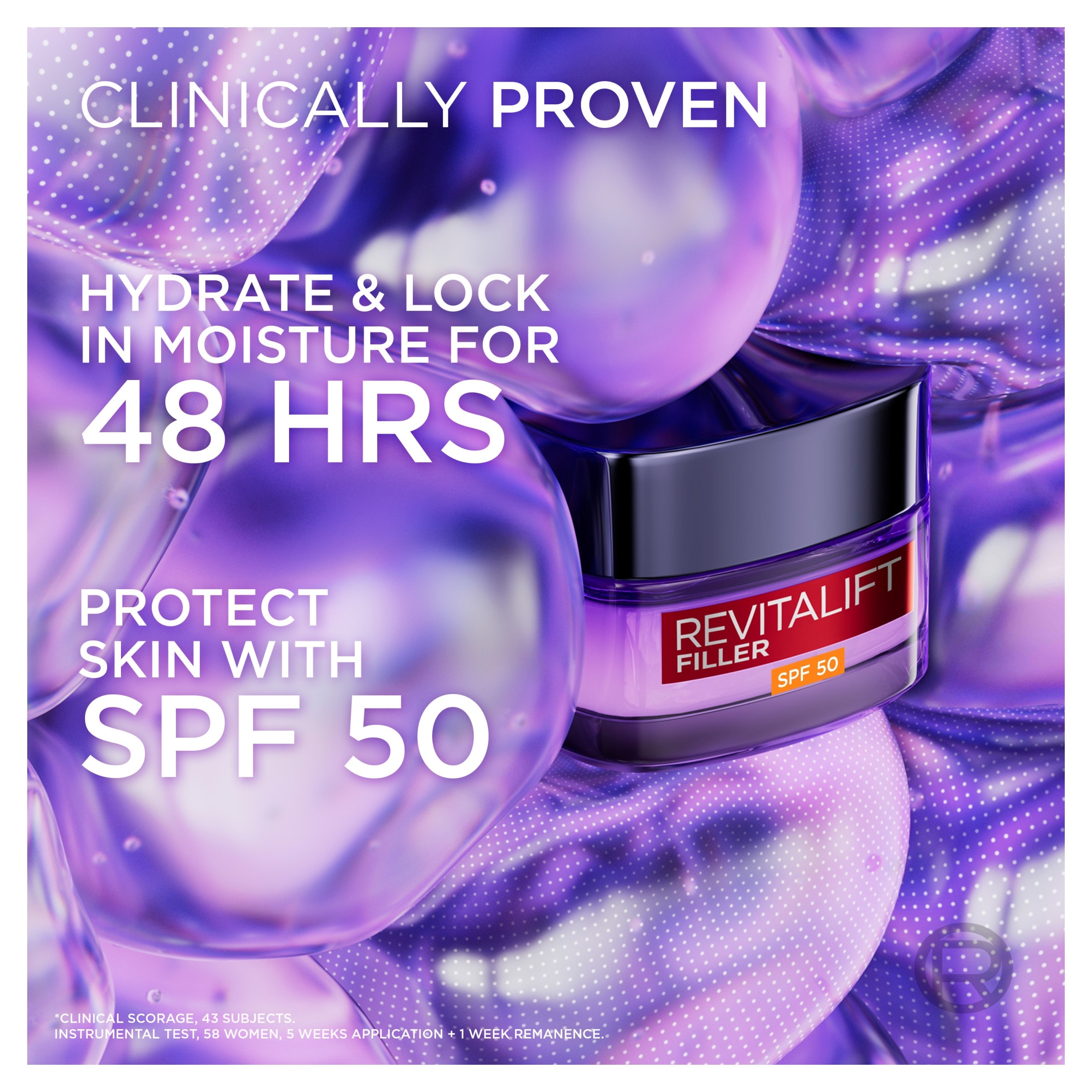 L'Oreal Paris Revlft Filler Anti-Aging Cream SPF50 50Ml thumbnail 4