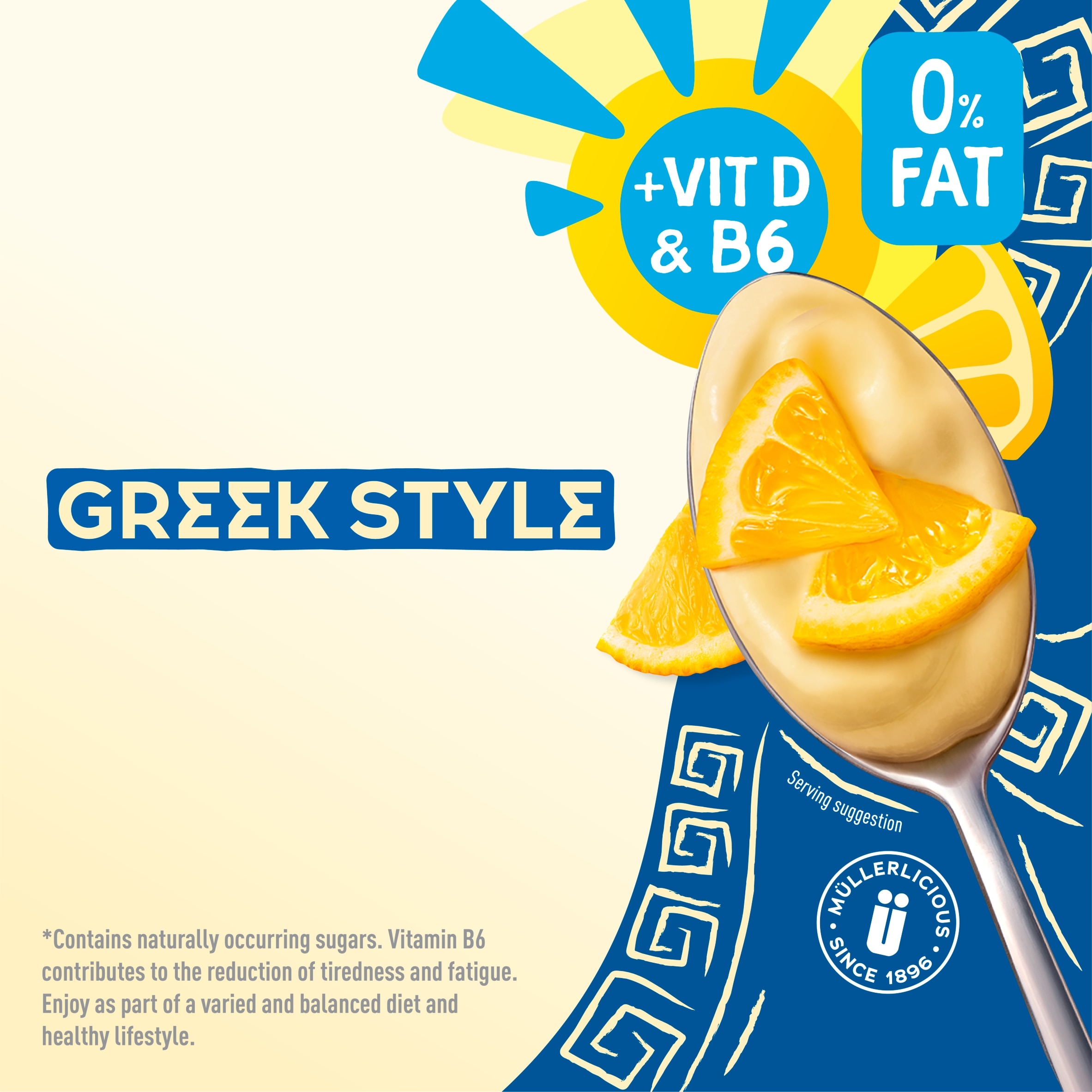 Muller Light Greek Style Lemon Yogurt 4X115g thumbnail 3