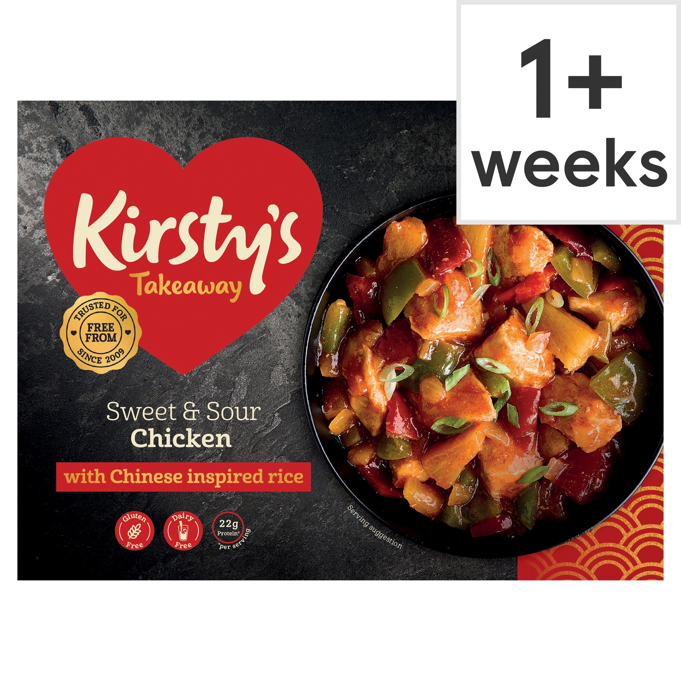 Kirsty's Gluten Free Sweet & Sour Chicken & Rice 450G