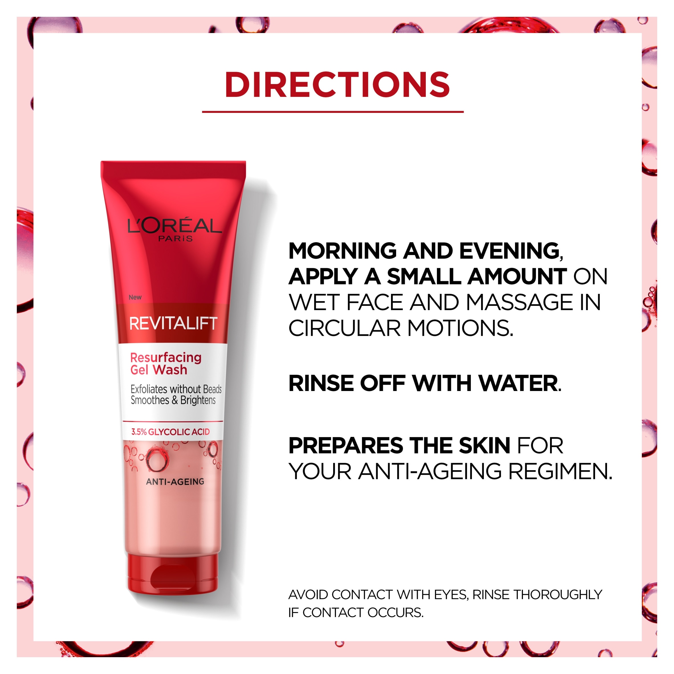 L'Oreal Paris Revitalift Resurfacing Gel Wash 150Ml thumbnail 2