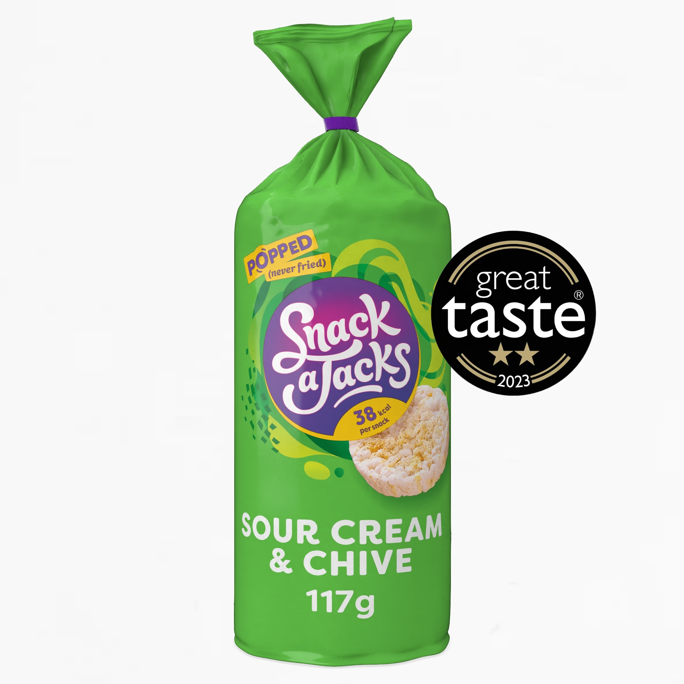 Snack a Jacks Sour Cream & Chive Jumbo Rice Cakes 117g