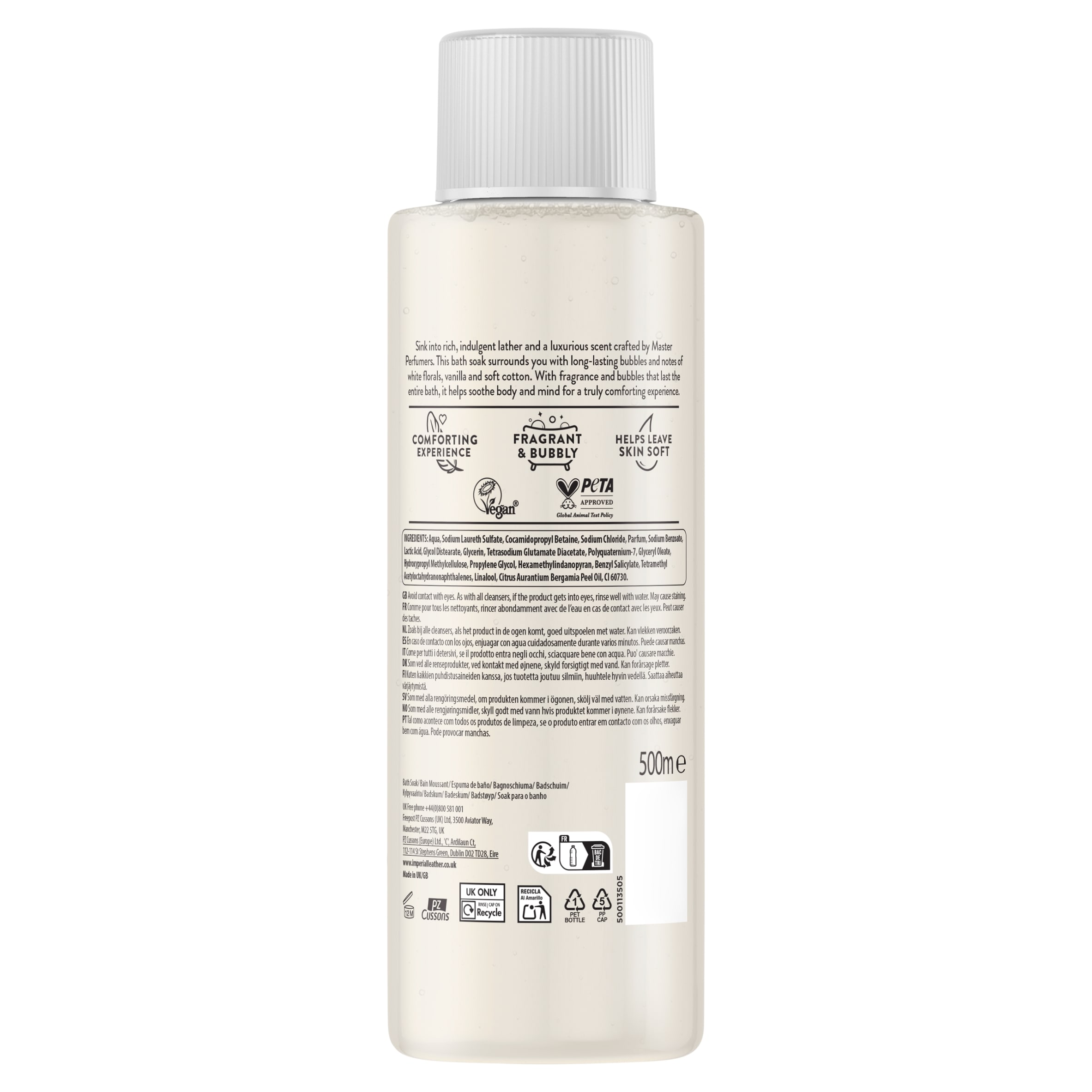 Imperial Leather Cotton & Vanilla Bath Soak 500Ml thumbnail 2