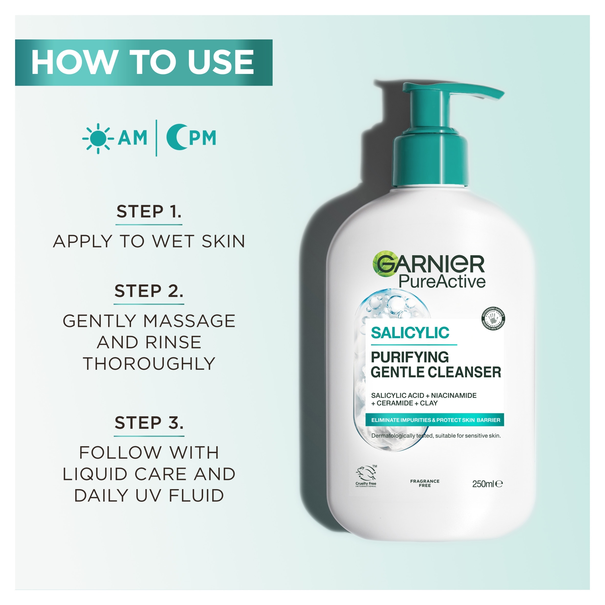 Garnier Skin Active Hydrating Deep Cleanser 250ml thumbnail 5