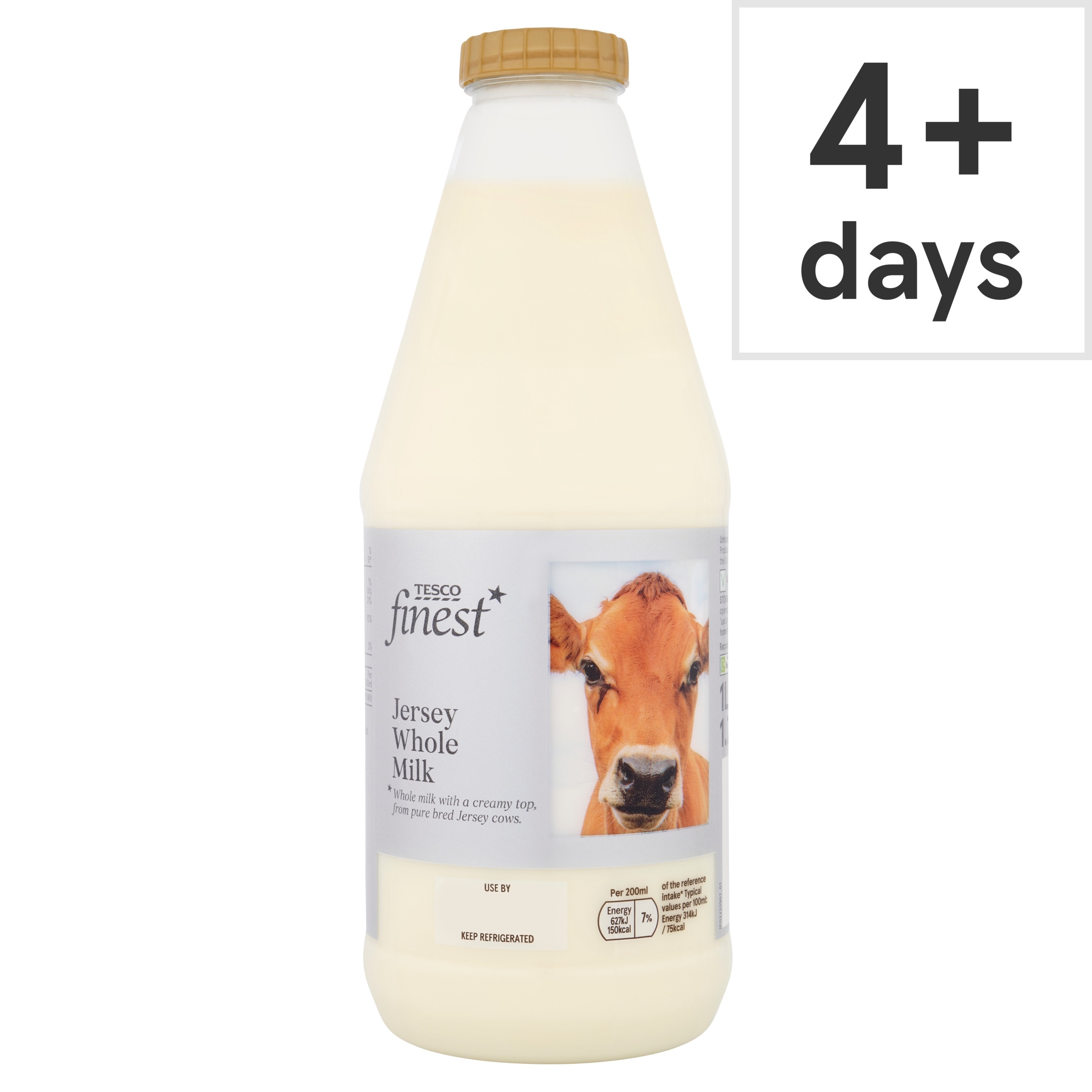 Tesco Finest Jersey Whole Milk 1L
