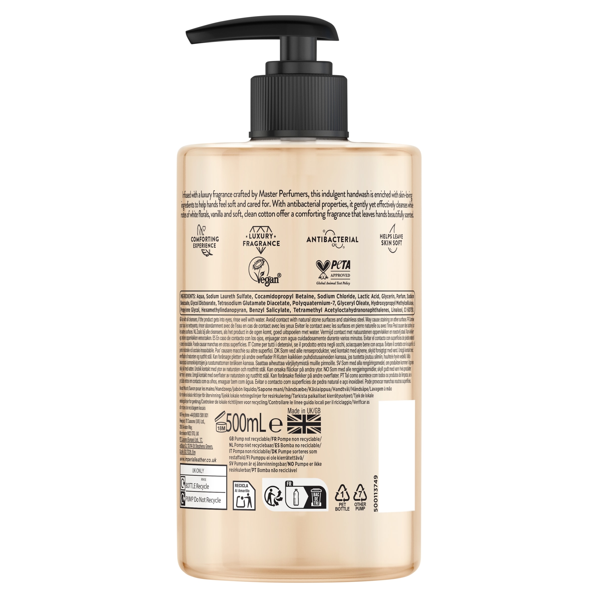 Imperial Leather Moisting Flower & Vanilla Wash 500Ml thumbnail 2