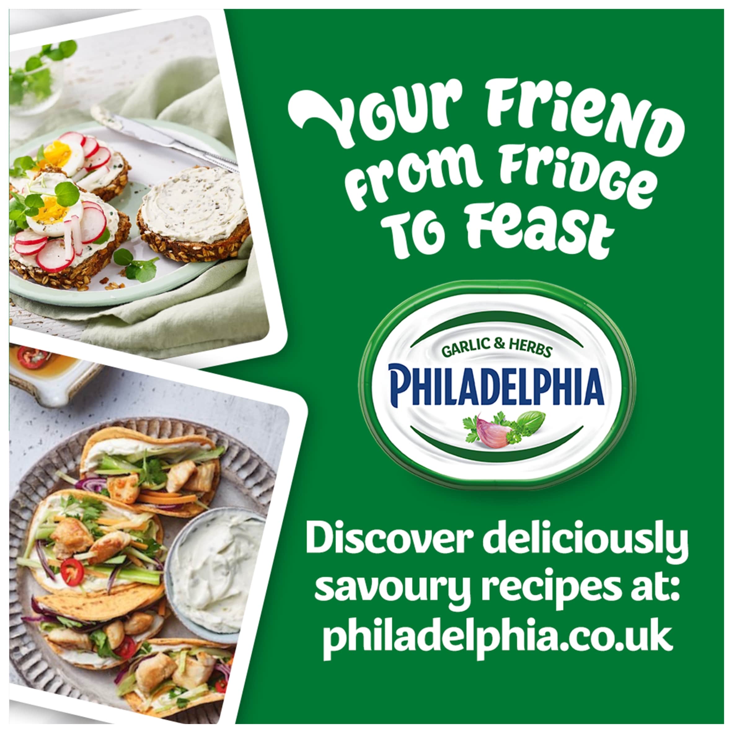 Philadelphia Garlic & Herbs Soft Cream Cheese 165G thumbnail 4