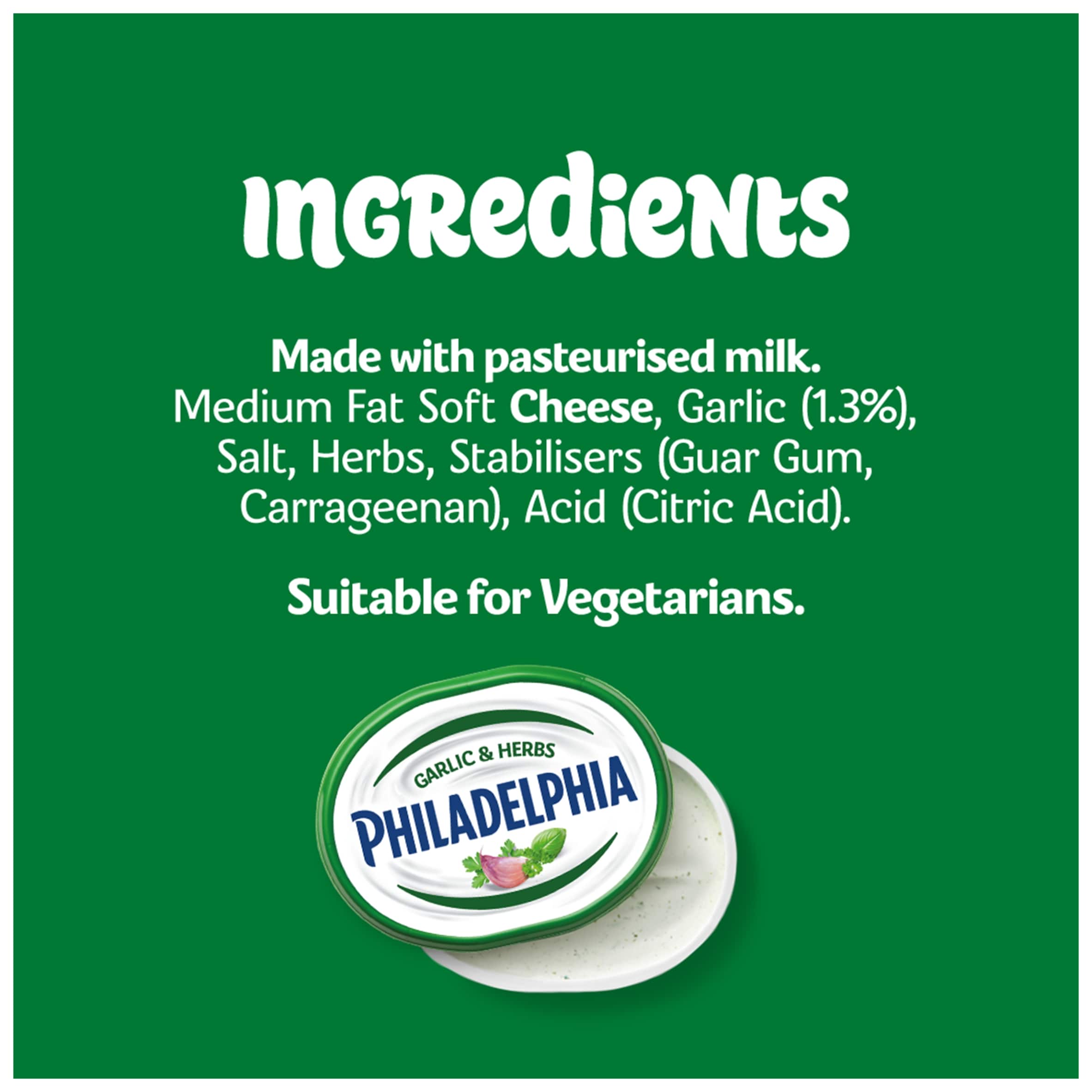 Philadelphia Garlic & Herbs Soft Cream Cheese 165G thumbnail 5
