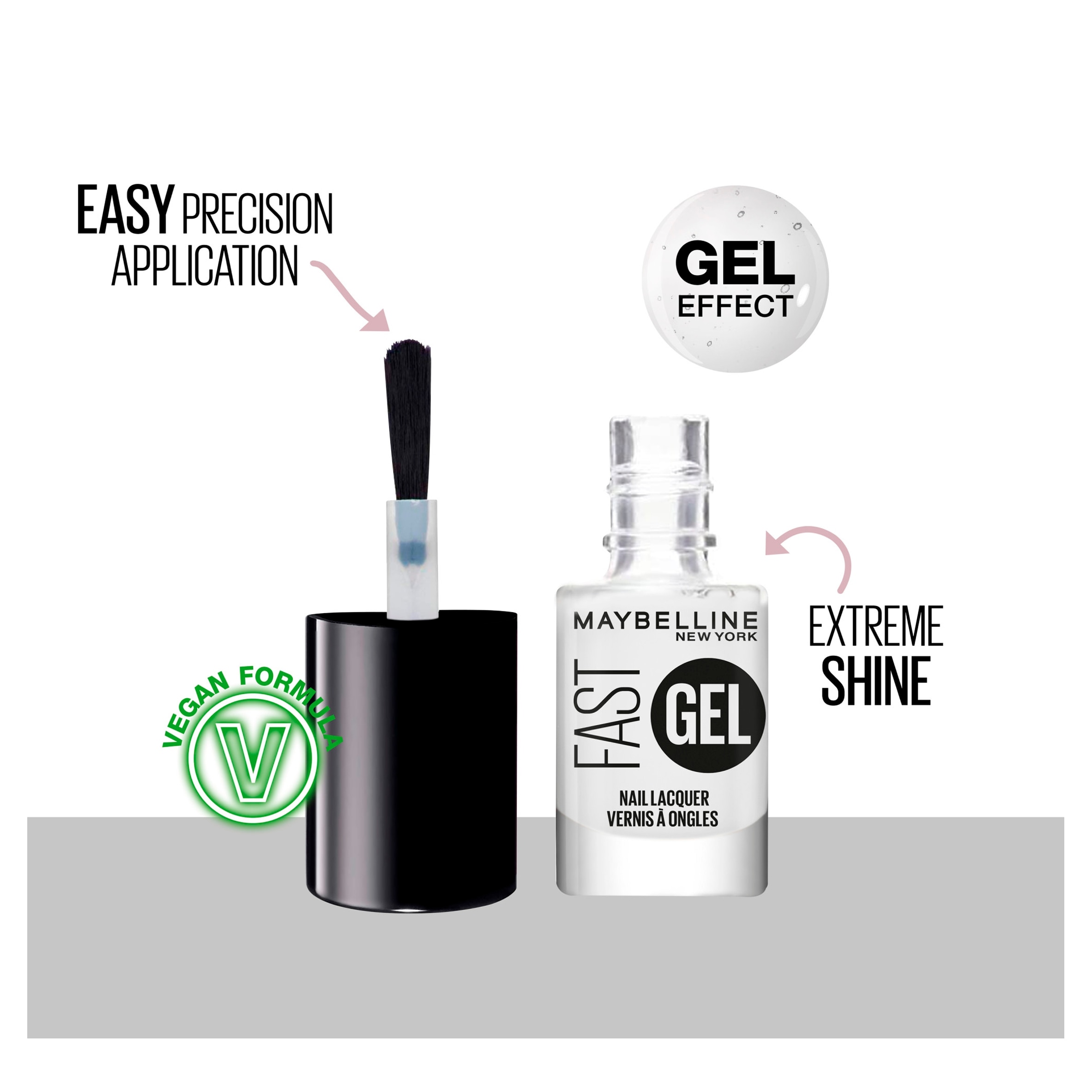 Maybelline Fast Gel Nail Lacquer Top Coat 6.7Ml thumbnail 2