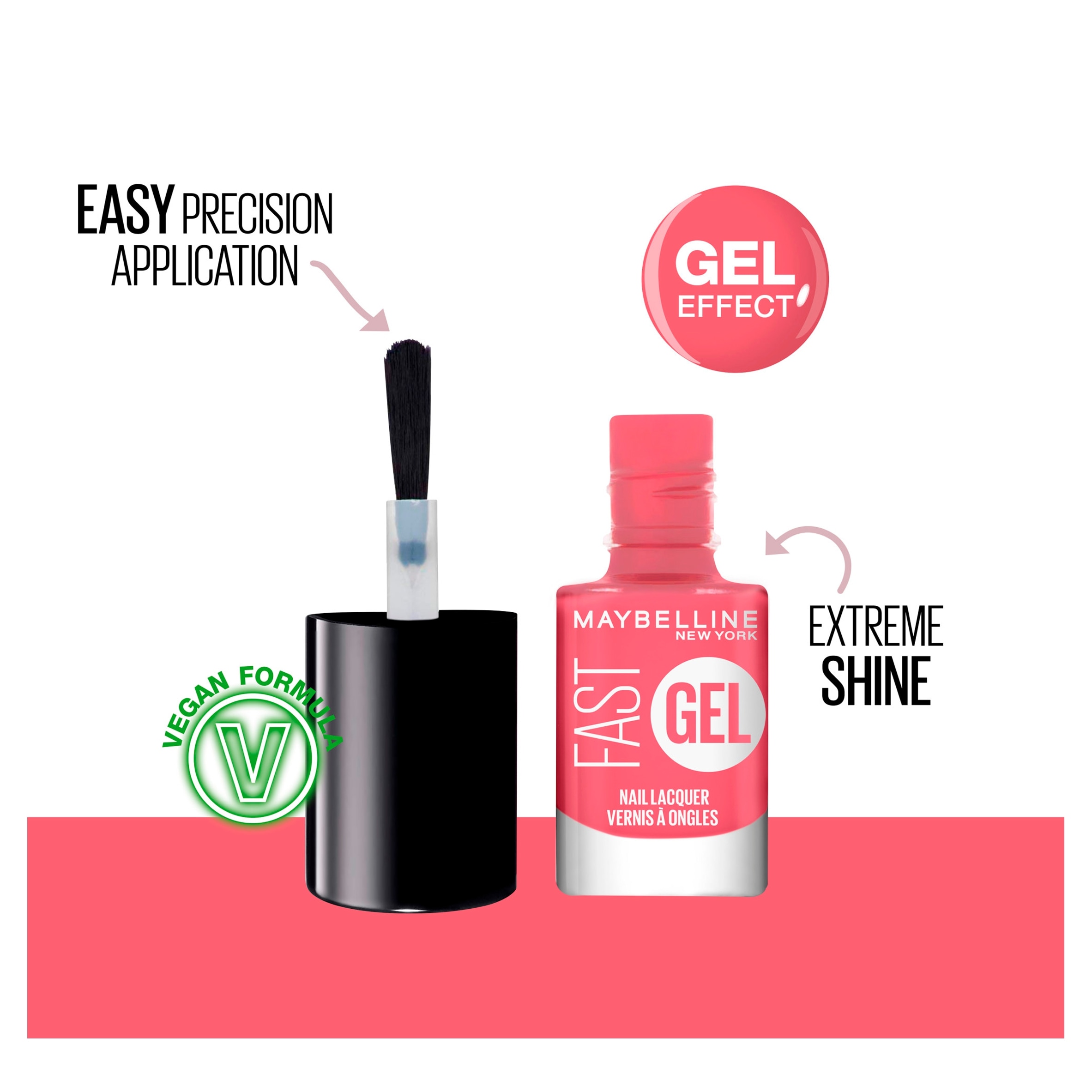 Maybelline Fast Gel Nail Lacquer Orange Shot 6.7Ml thumbnail 2
