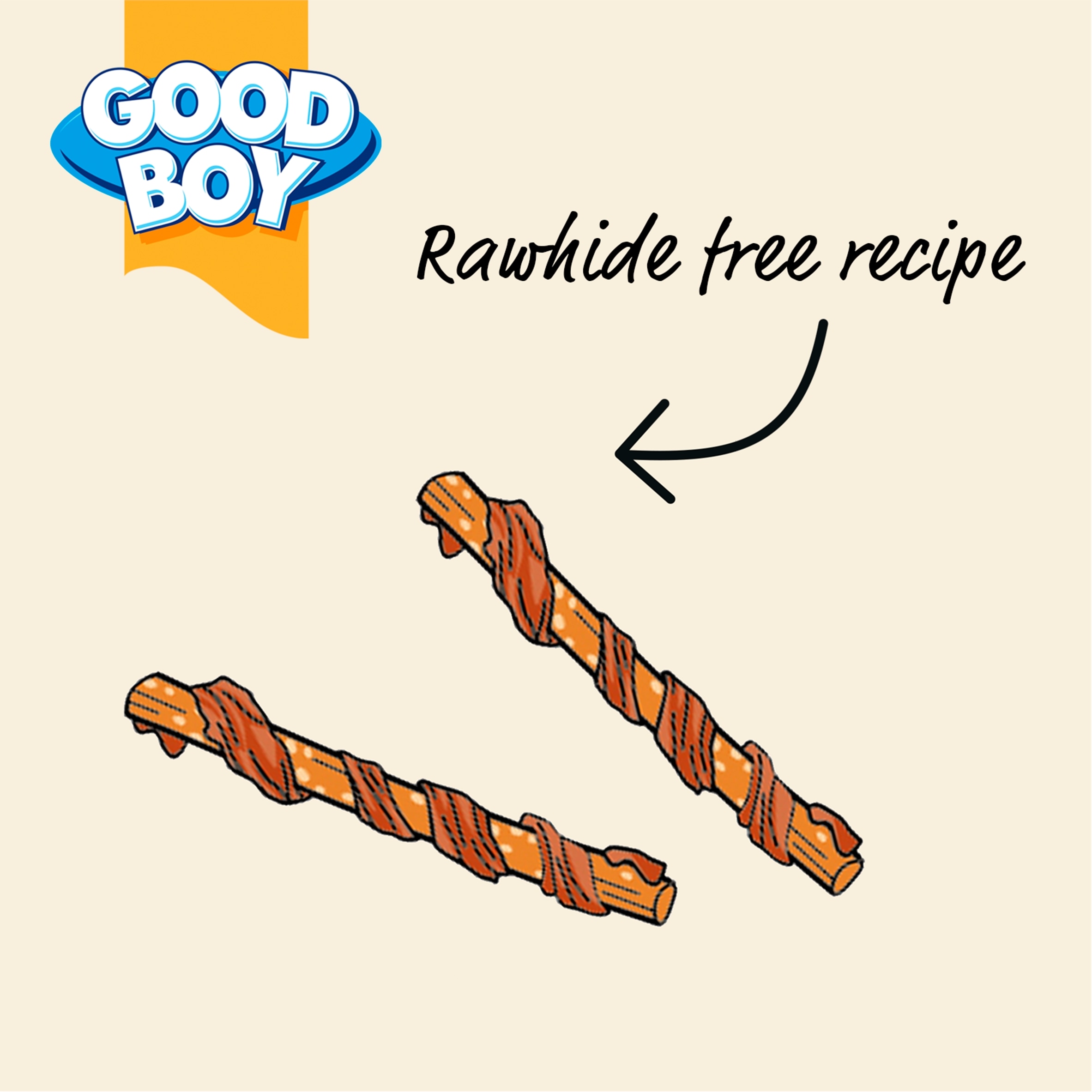 Good Boy Wagtastic Dog Treats Chicken Rice Sticks 300g thumbnail 2