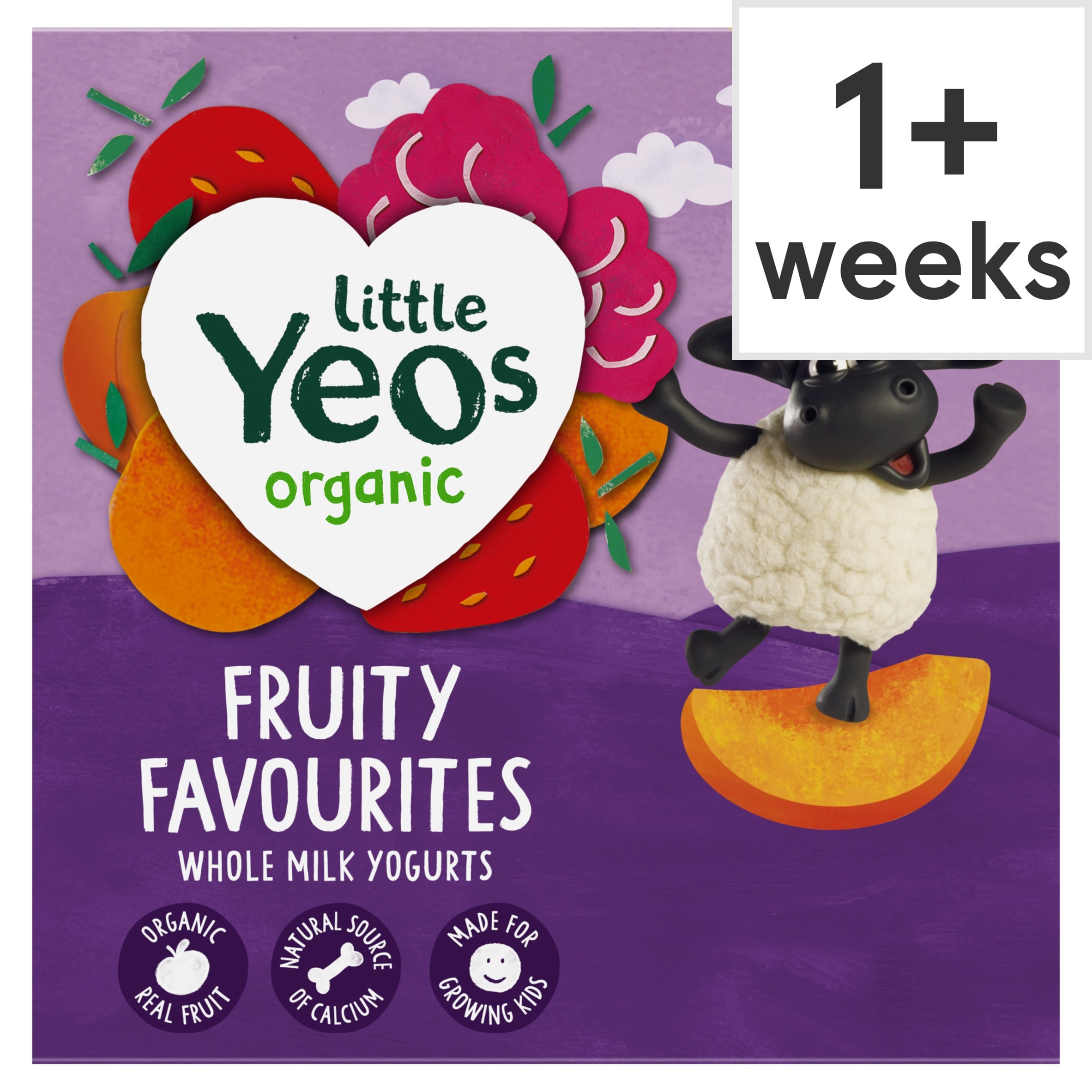 Yeo Valley Little Yeos Organic Fruity Favourites Smooth Yoghurts
