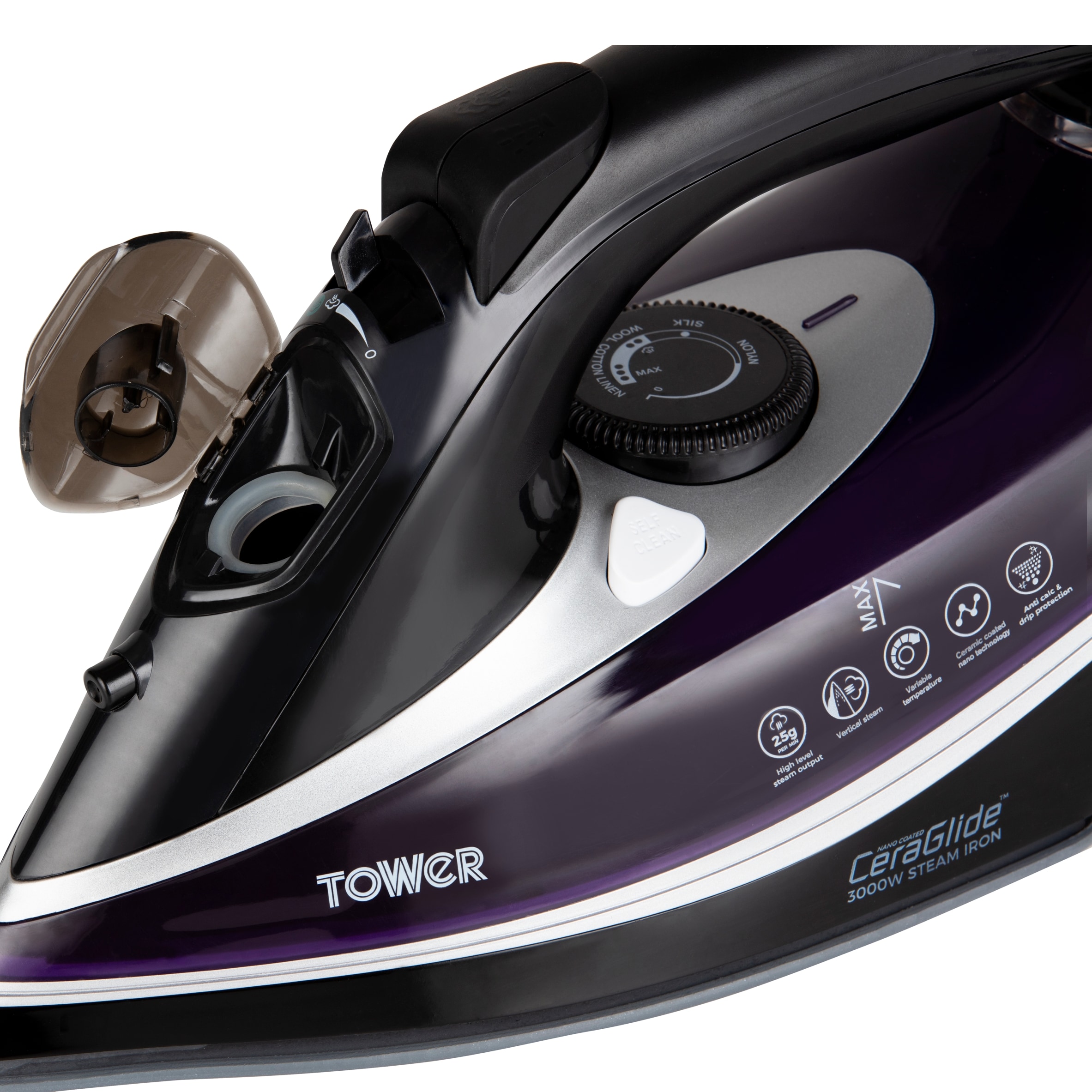 Tower Ceraglide 3100W Iron Ultra Speed Purple thumbnail 4