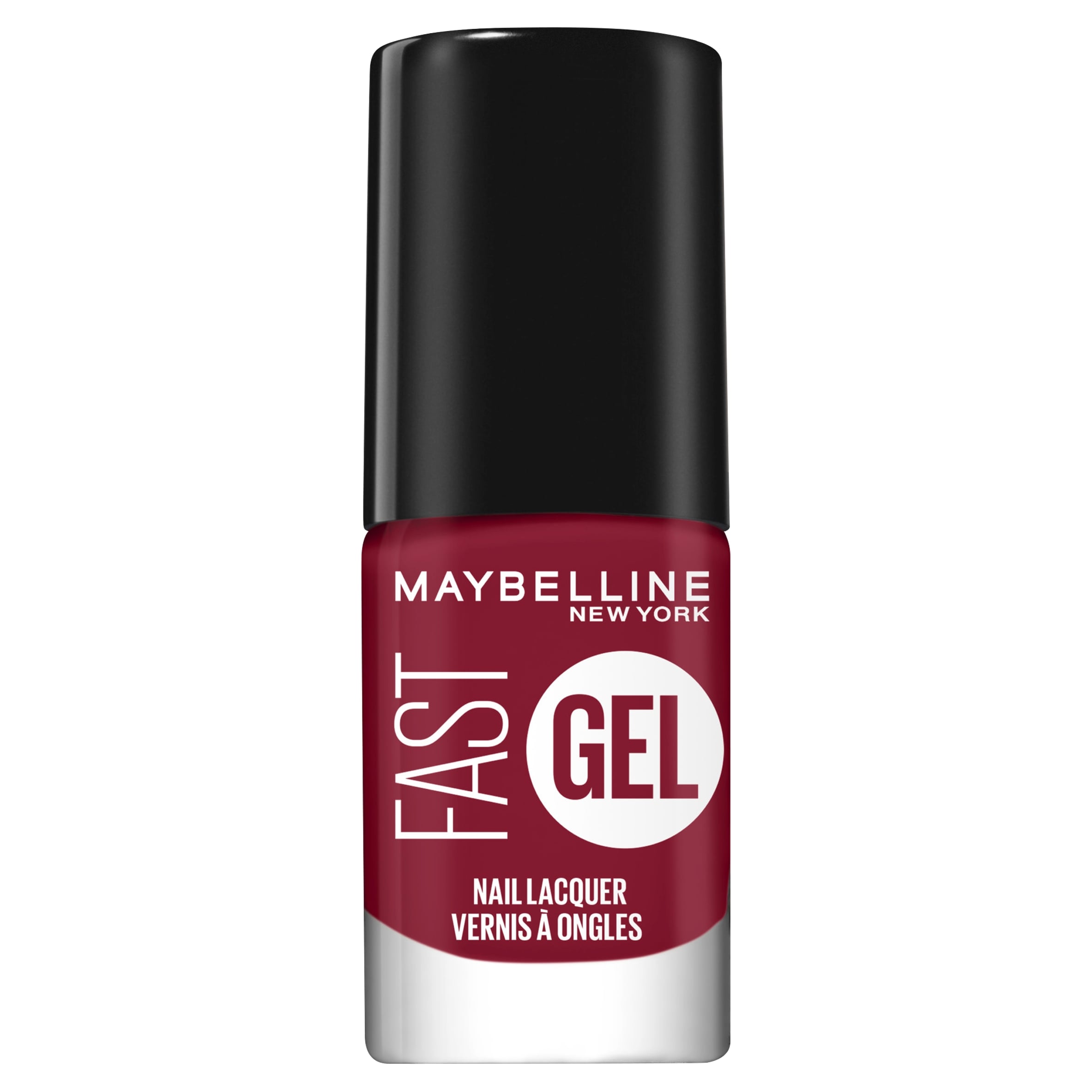 Maybelline Fast Gel Nail Lacquer Fuschsia Ecstasy 10 Long-Lasting Red Nail Polish 7ml