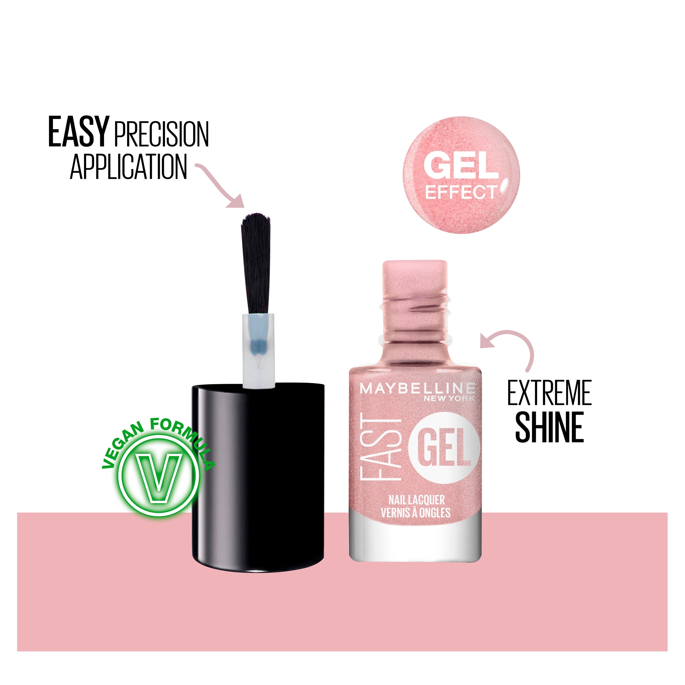 Maybelline Fast Gel Nail Lacquer Nude Flush 6.7Ml thumbnail 3