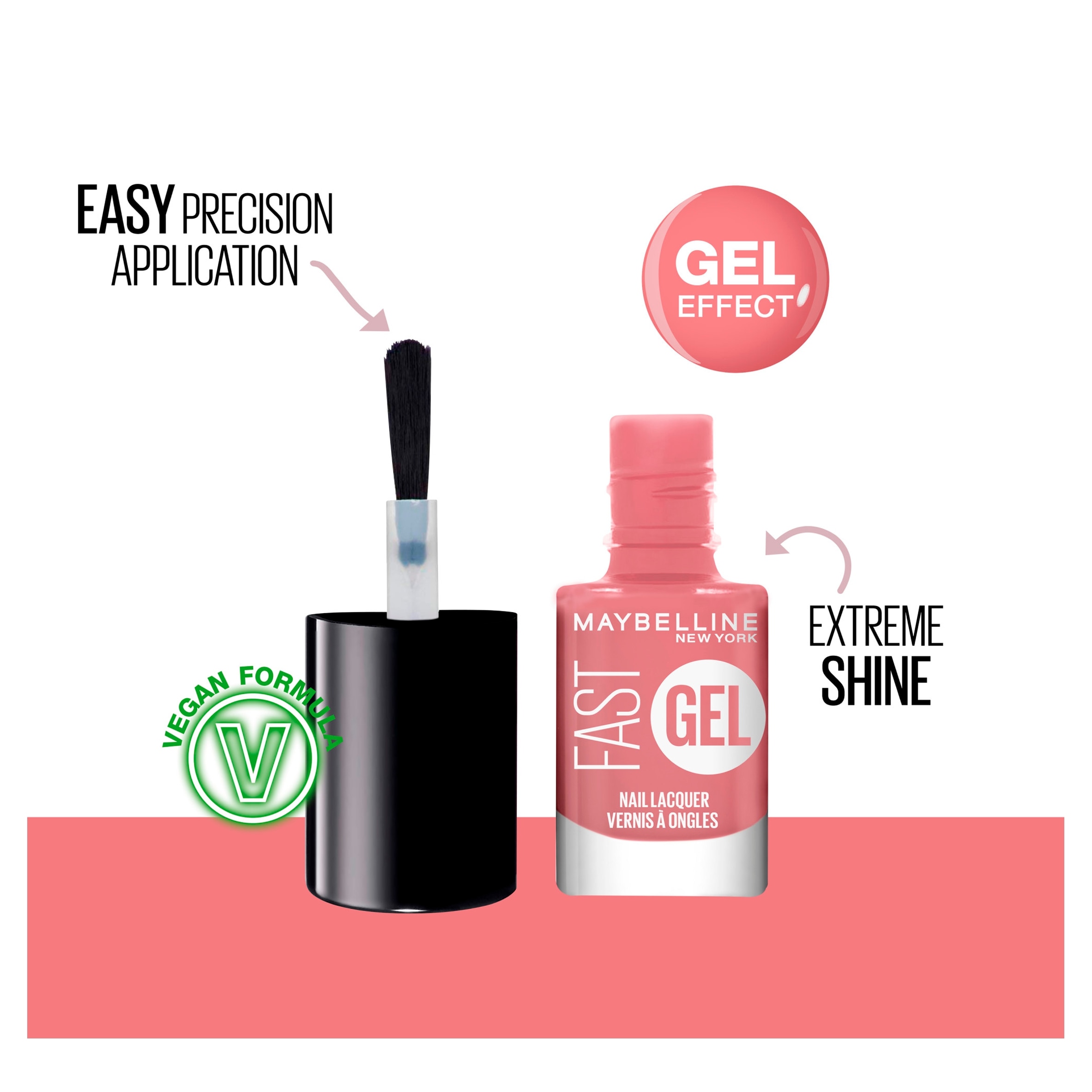 Maybelline Fast Gel Nail Lacquer No 5 Tulip 6.7Ml thumbnail 2