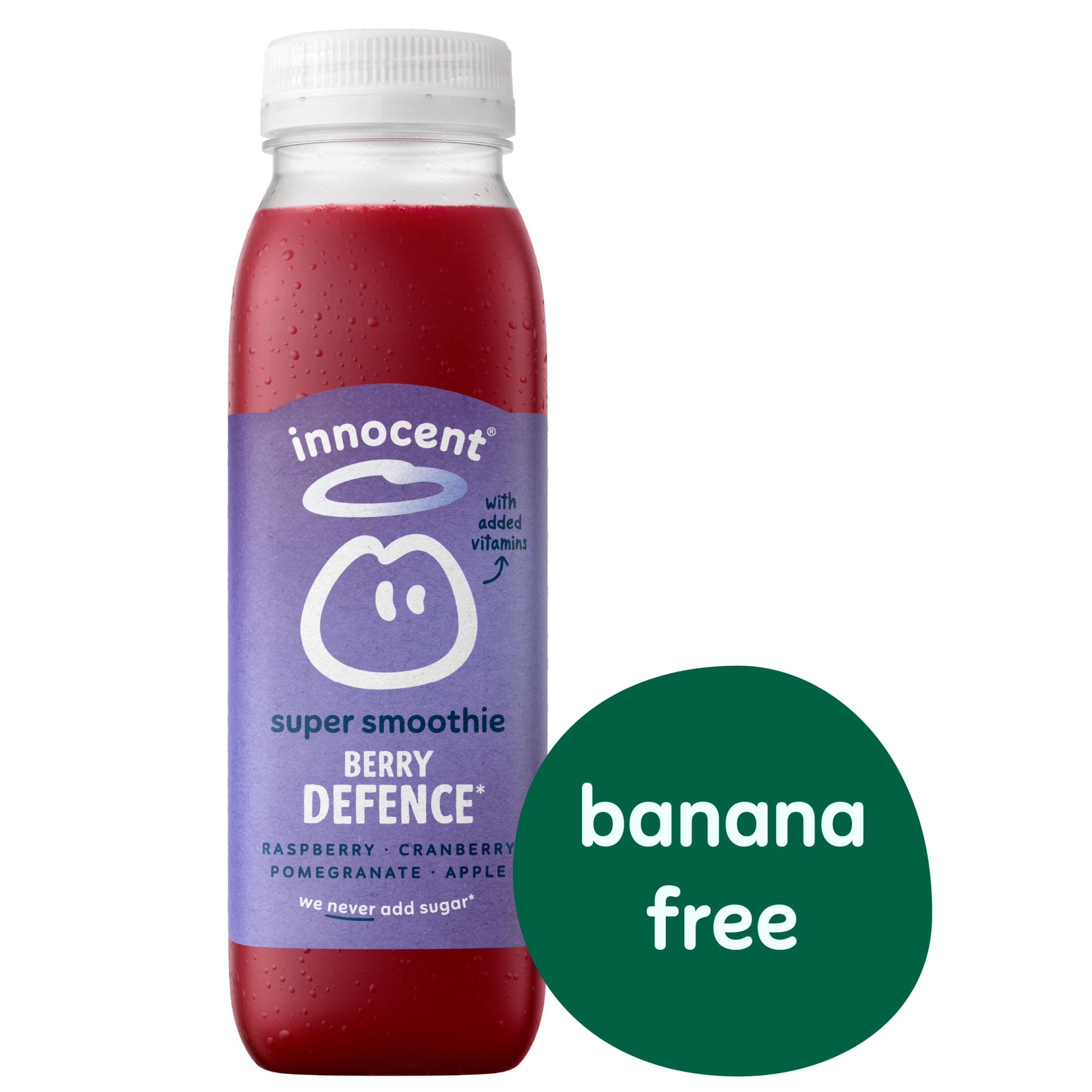 Innocent Super Smoothie Revitalise Raspberry, Cranberry, Pomegranate & Apple with Vitamins 300ml thumbnail 2