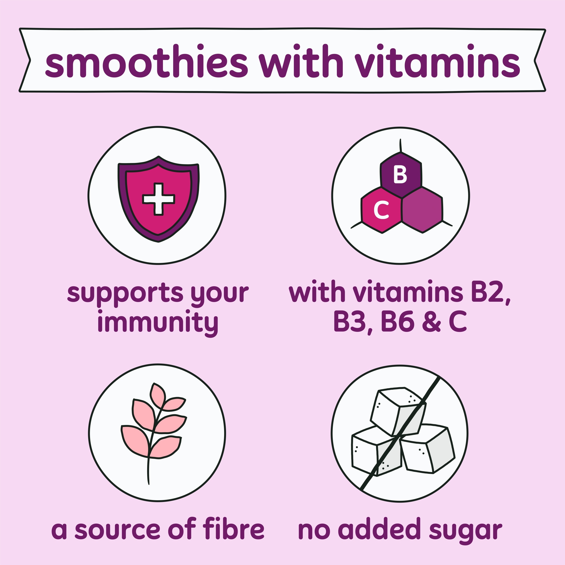 Innocent Super Smoothie Revitalise Raspberry, Cranberry, Pomegranate & Apple with Vitamins 300ml thumbnail 4