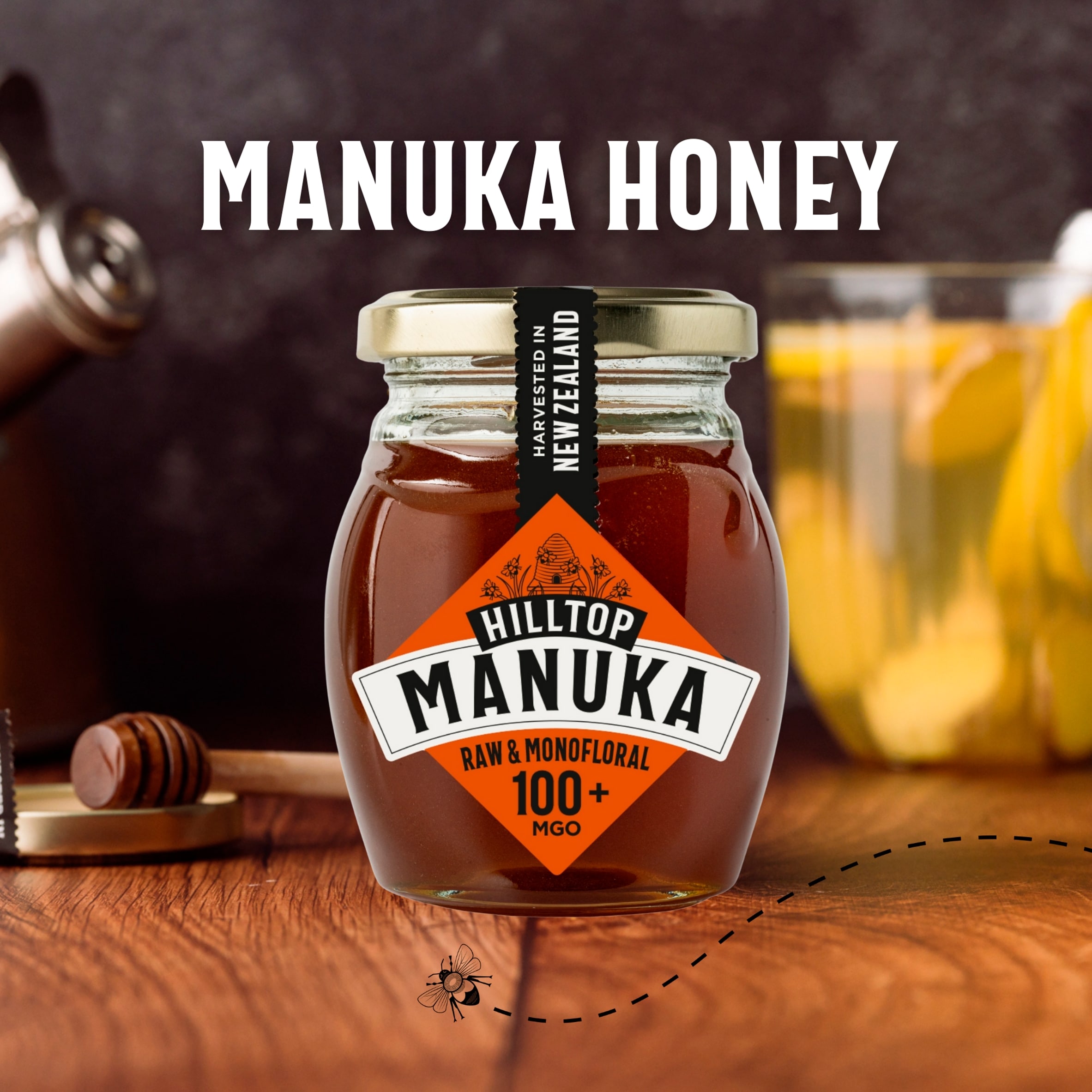 Hilltop Premium Manuka 100+ Mgo Honey Of New Zealand 225G thumbnail 5