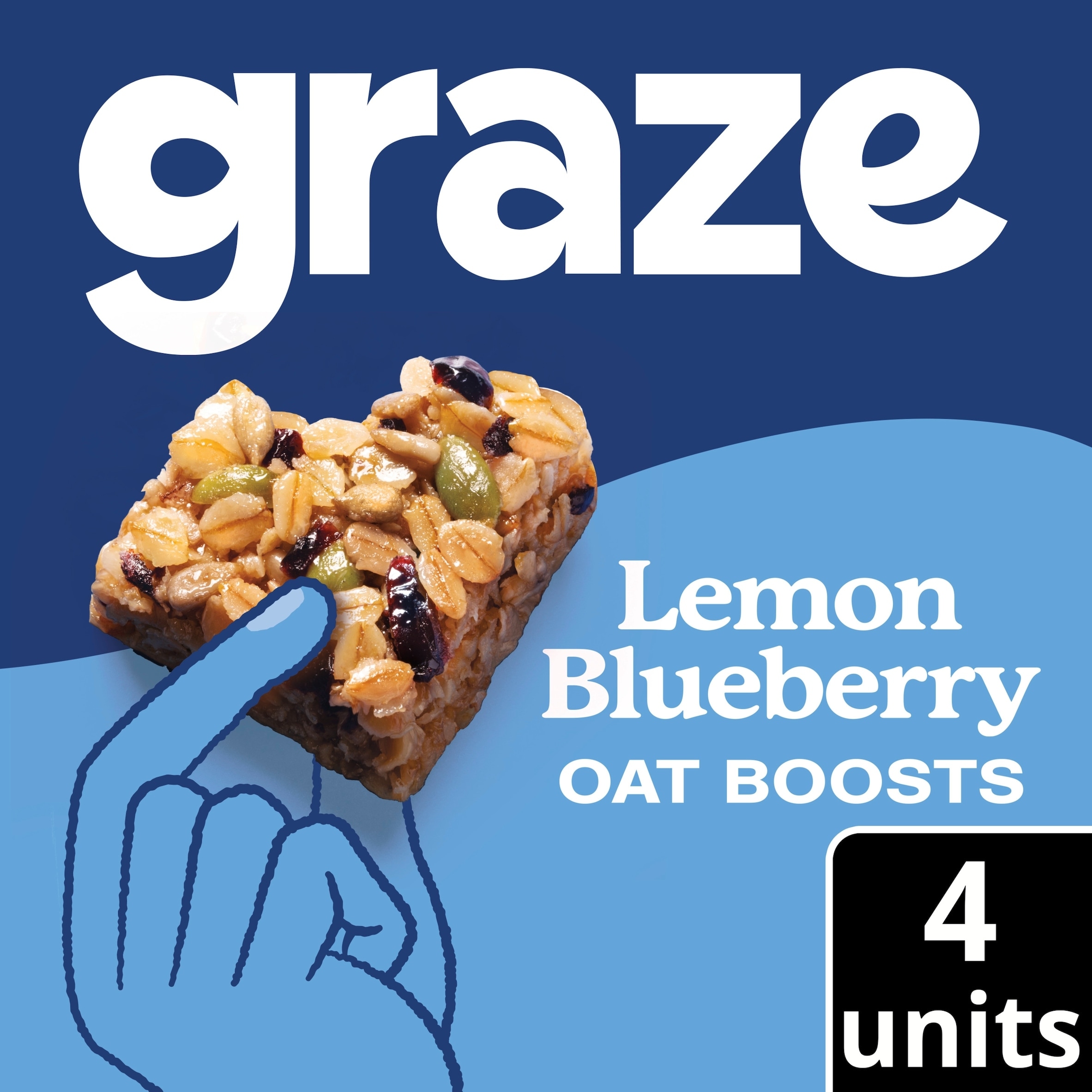 Graze Vegan Lemon Blueberry Snack Bars