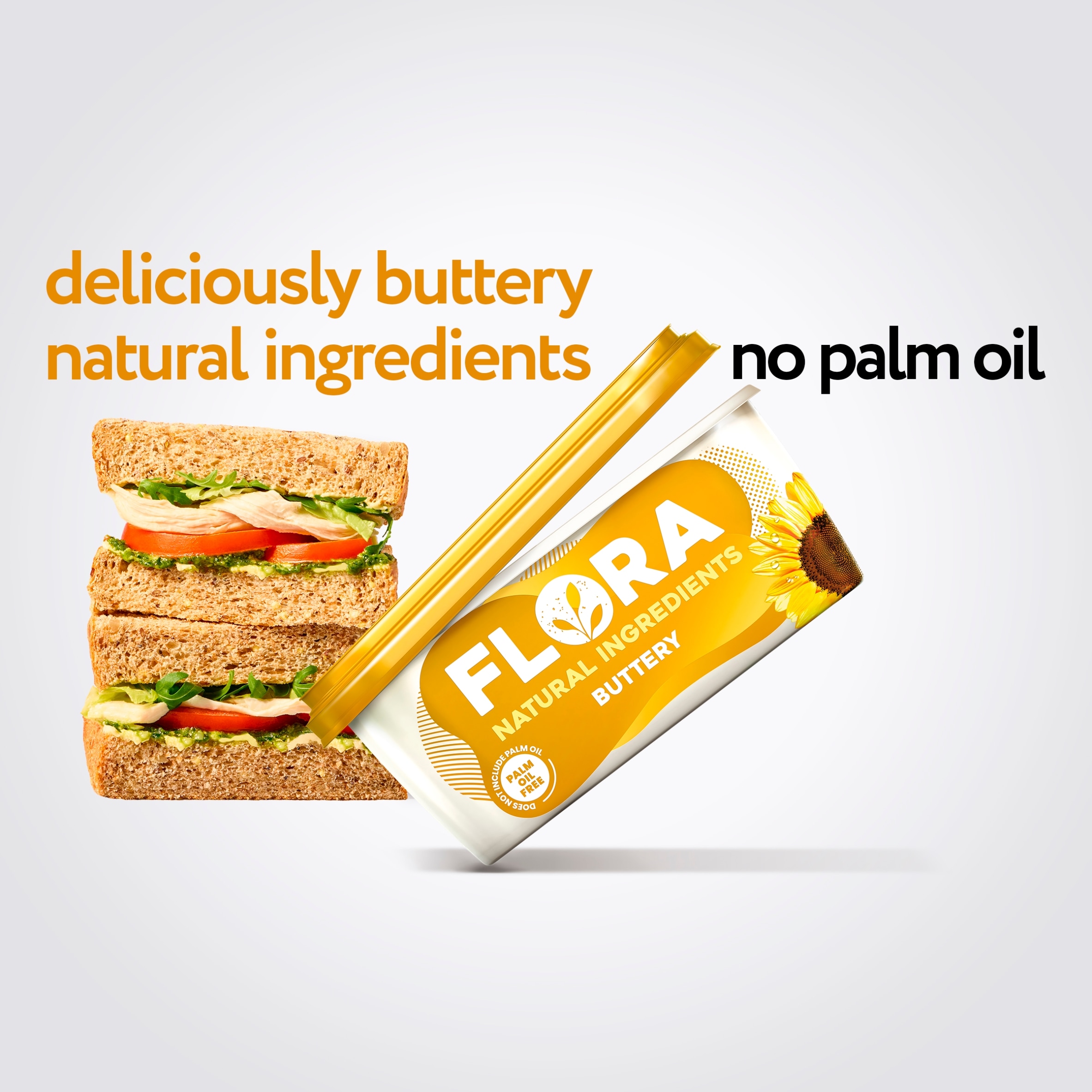 Flora Buttery Spread with Natural Ingredients 450G thumbnail 2