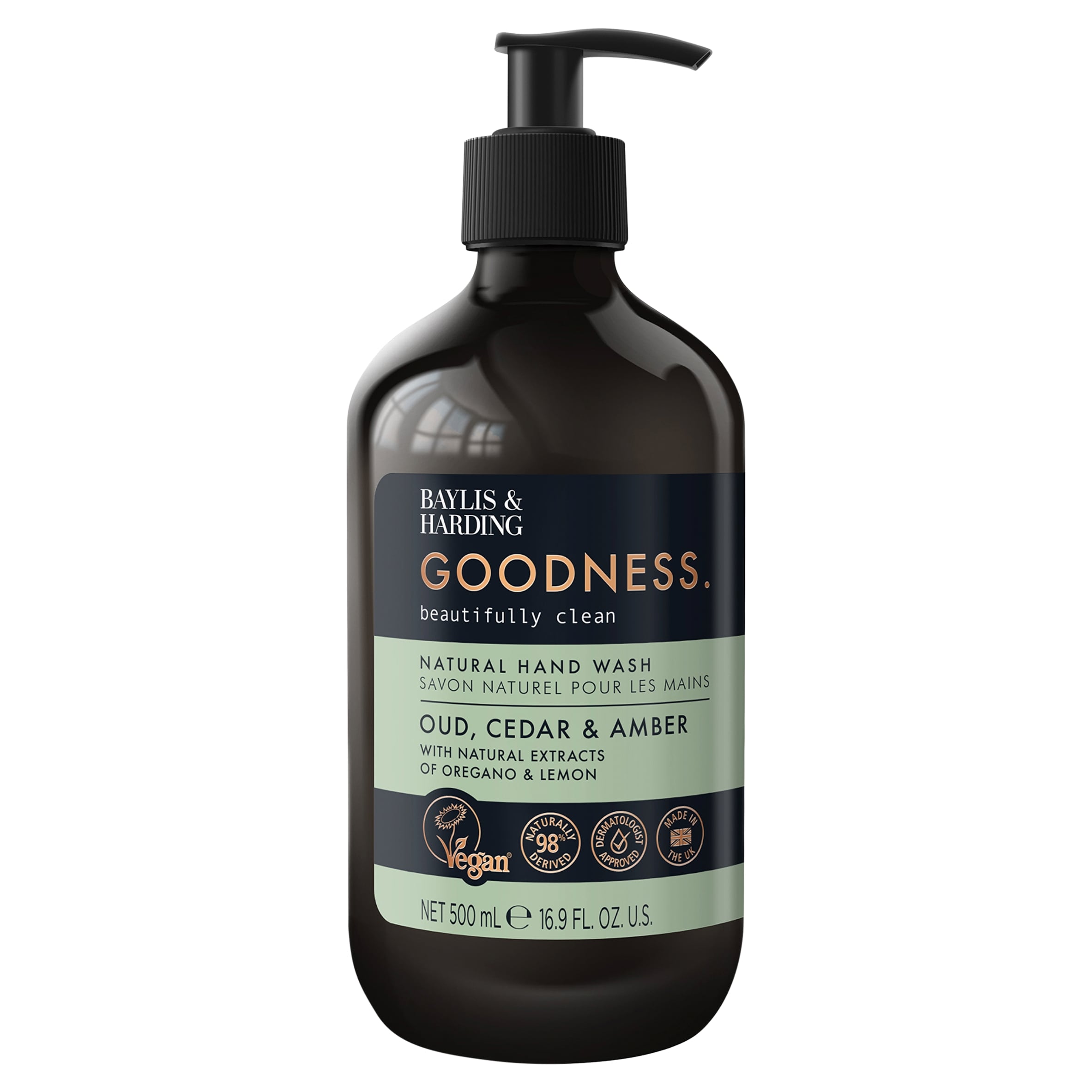 Baylis & Harding Goodness Oud, Cedar & Amber Hand Wash