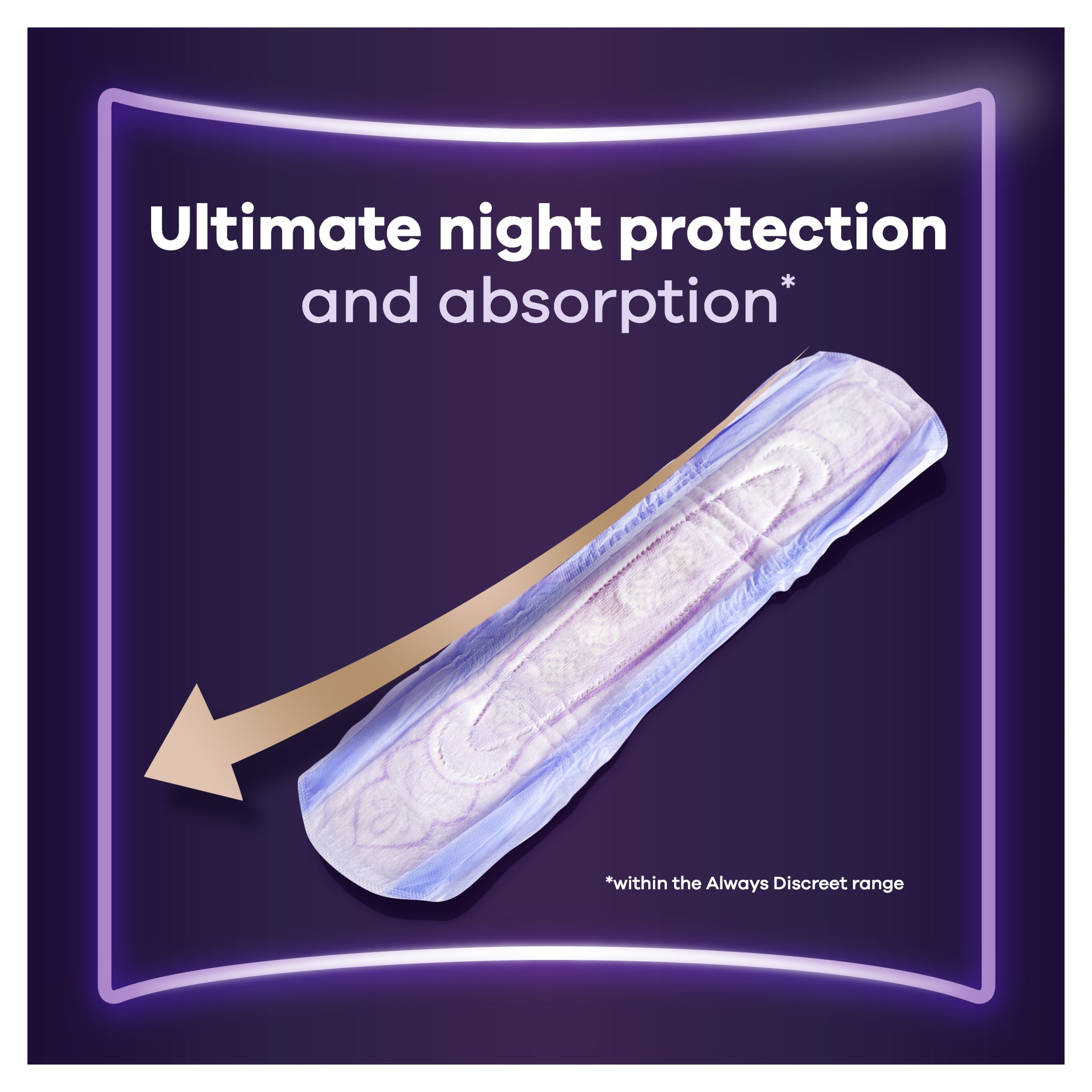Always Discreet Incontinence Ultimate Night Pads 12 Pack thumbnail 4