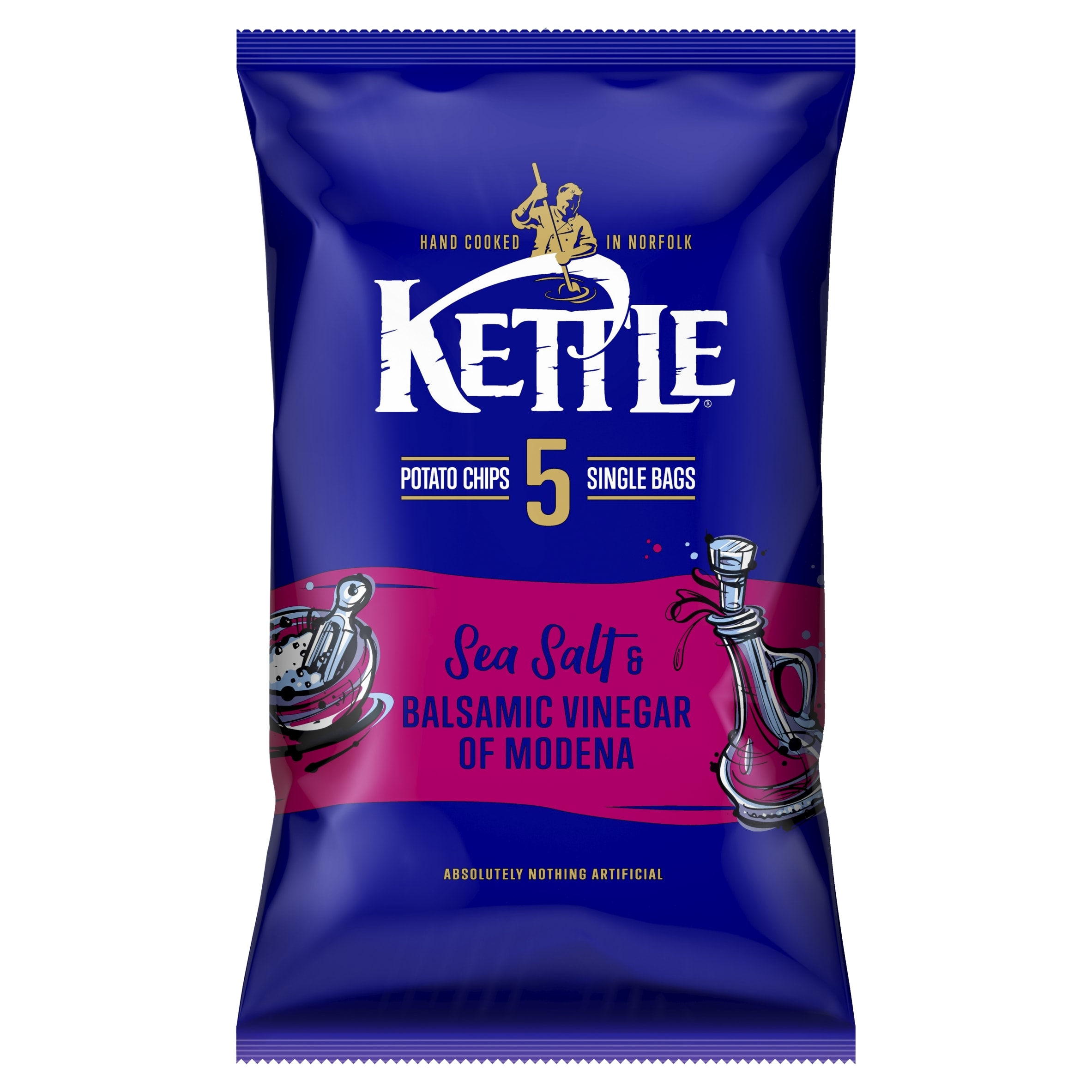 KETTLE Chips sea salt & Balsamic of Modena Multipack