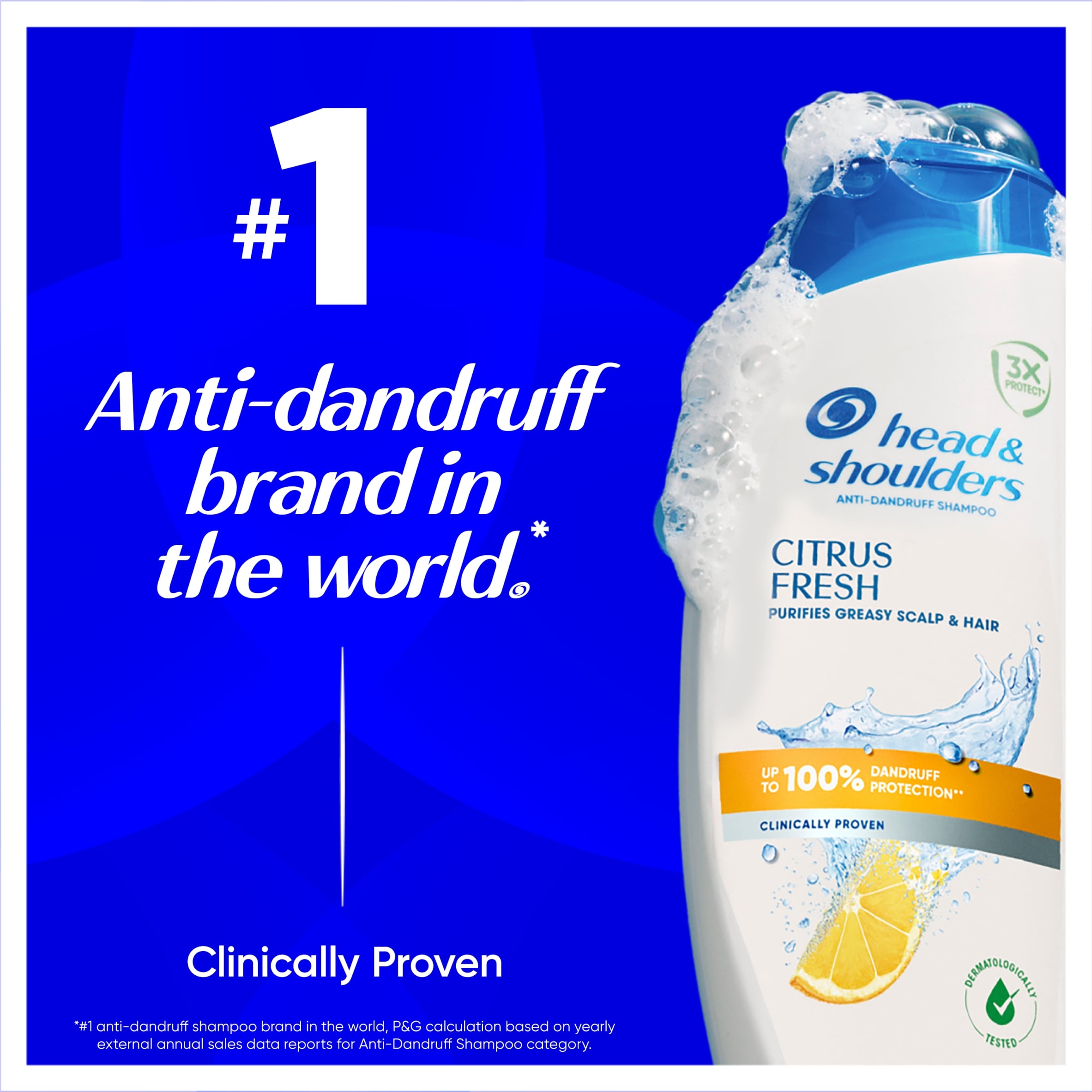Head & Shoulders Anti-Dandruff Shampoo - Citrus Fresh 400ml thumbnail 2