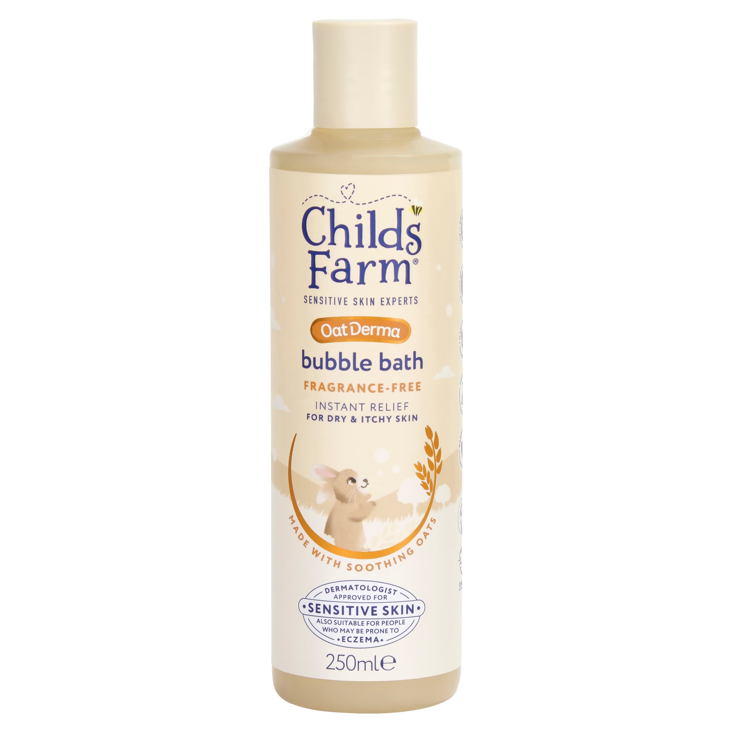 Childs Farm OatDerma Bubble Bath Fragrance-Free 250ml