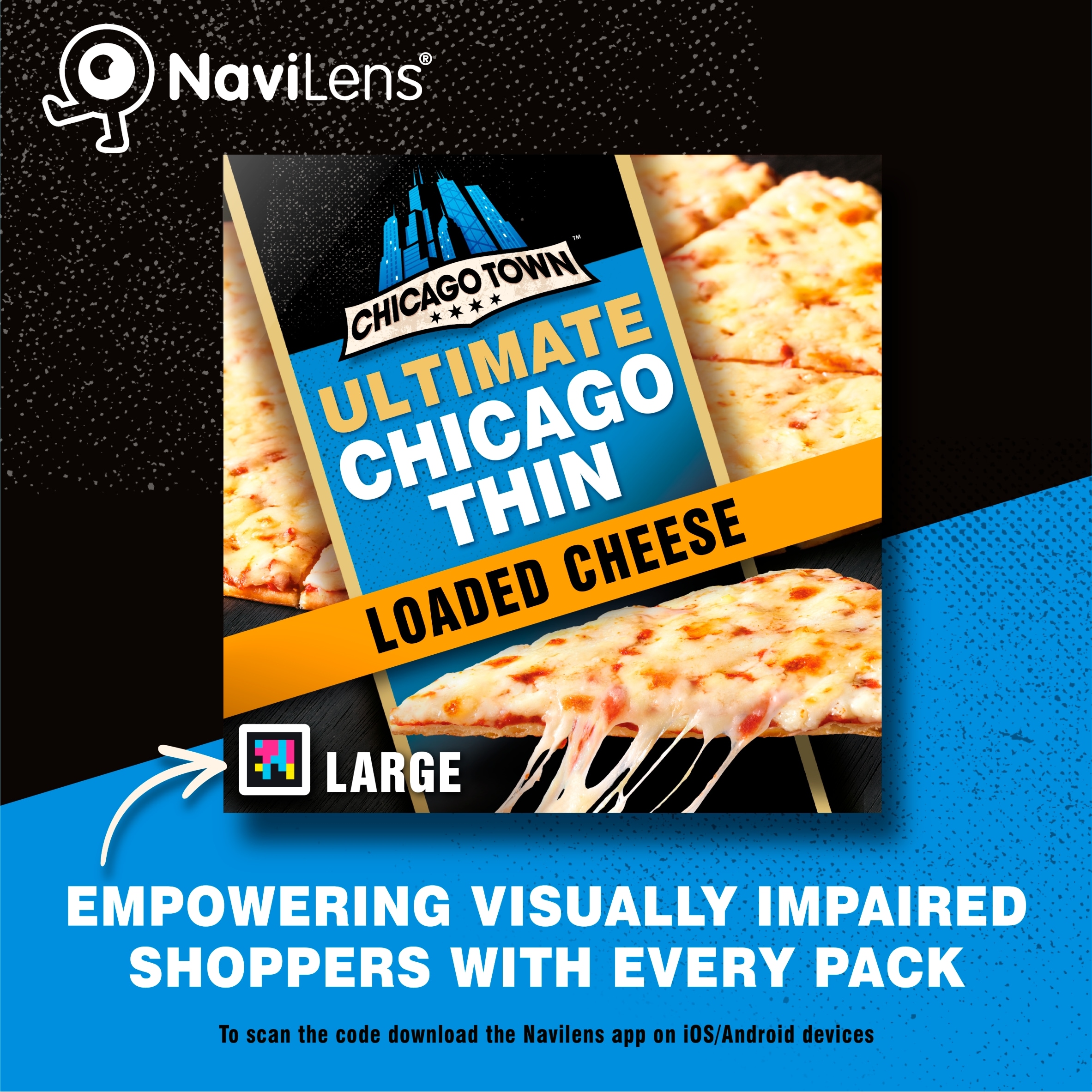 Chicago Town Ultimate Chicago Thin Cheese Large Pizza thumbnail 3