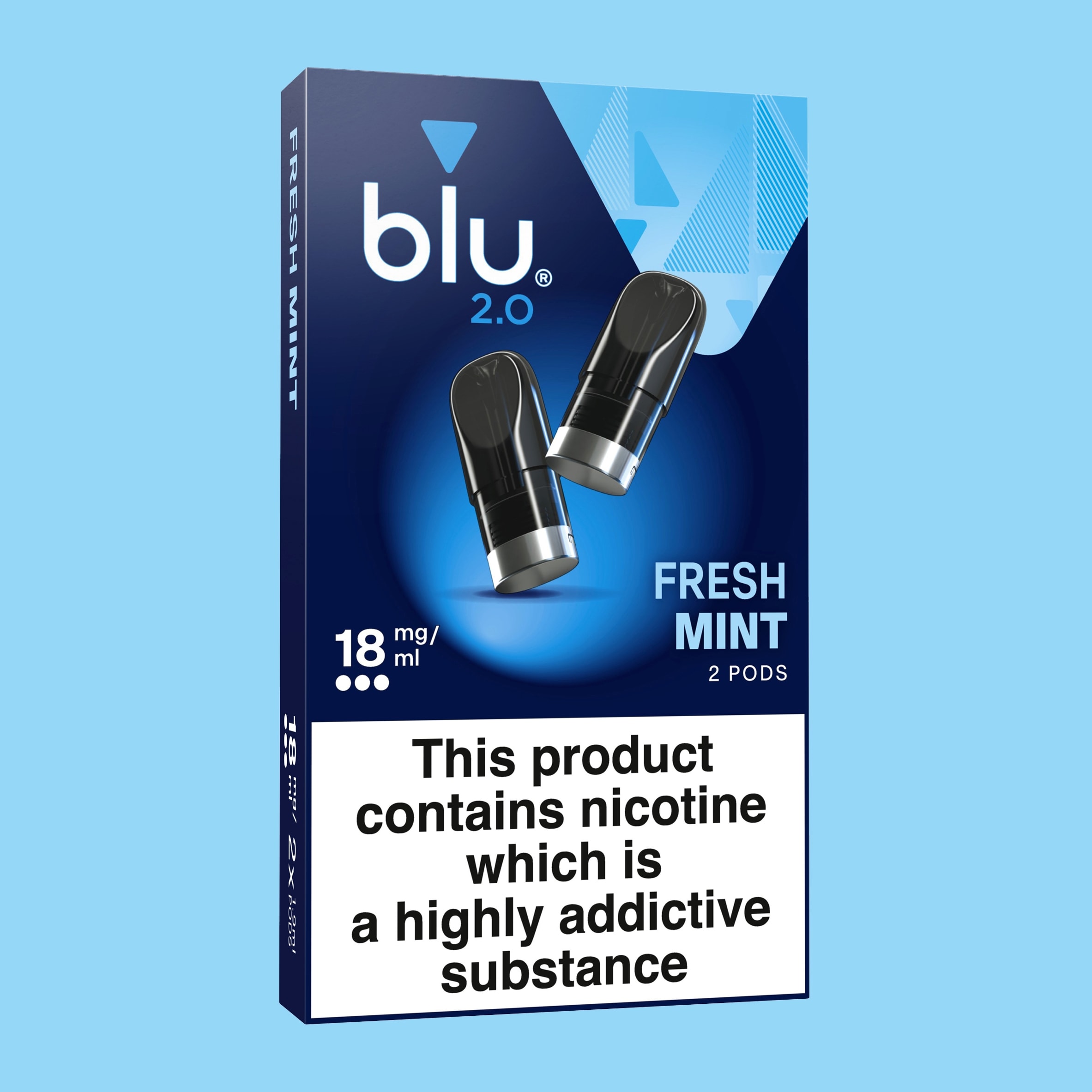 blu 2.0 Fresh Mint Vape Pods 18mg/ml thumbnail 2