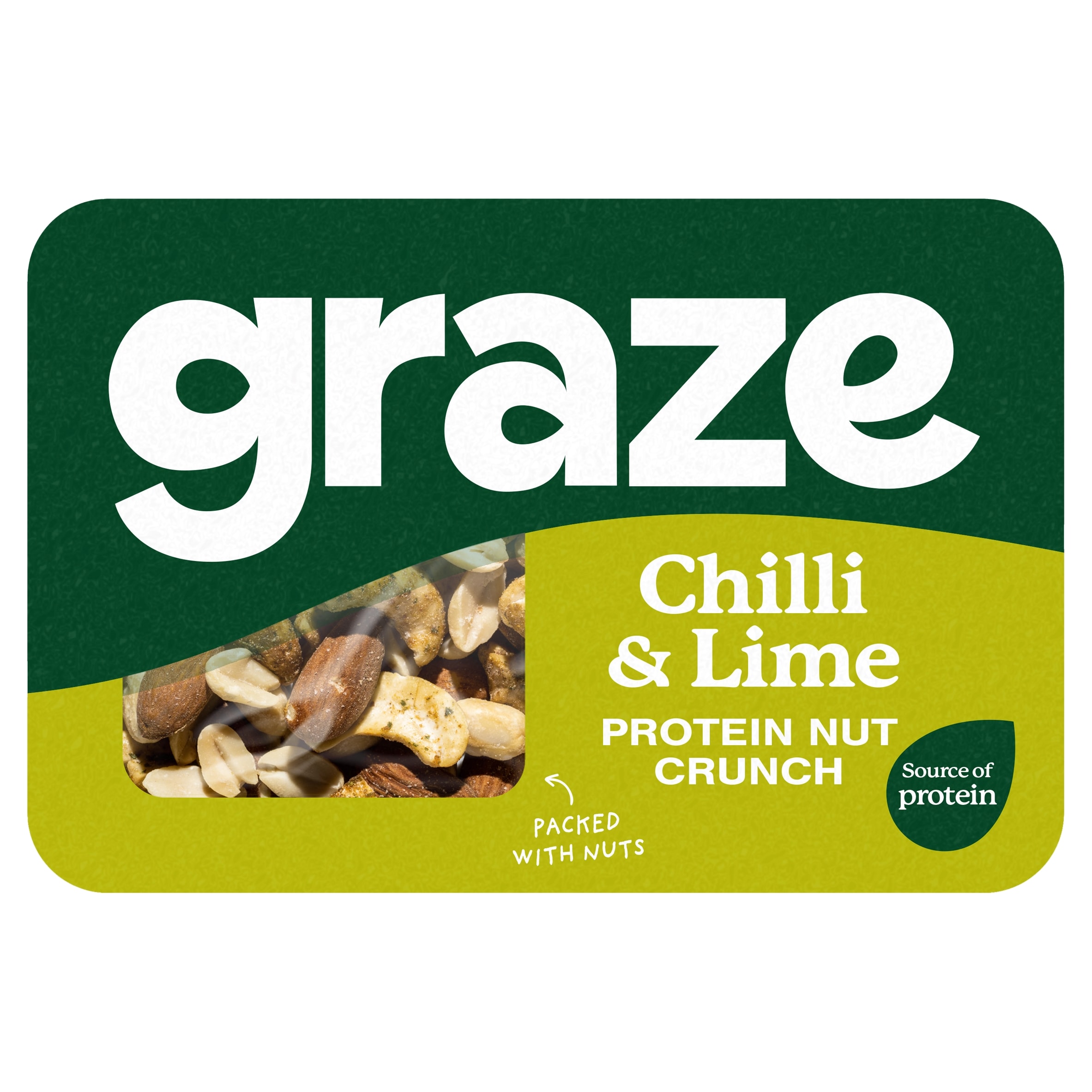 Graze Protein Chilli & Lime Vegan Mixed Nuts Snack