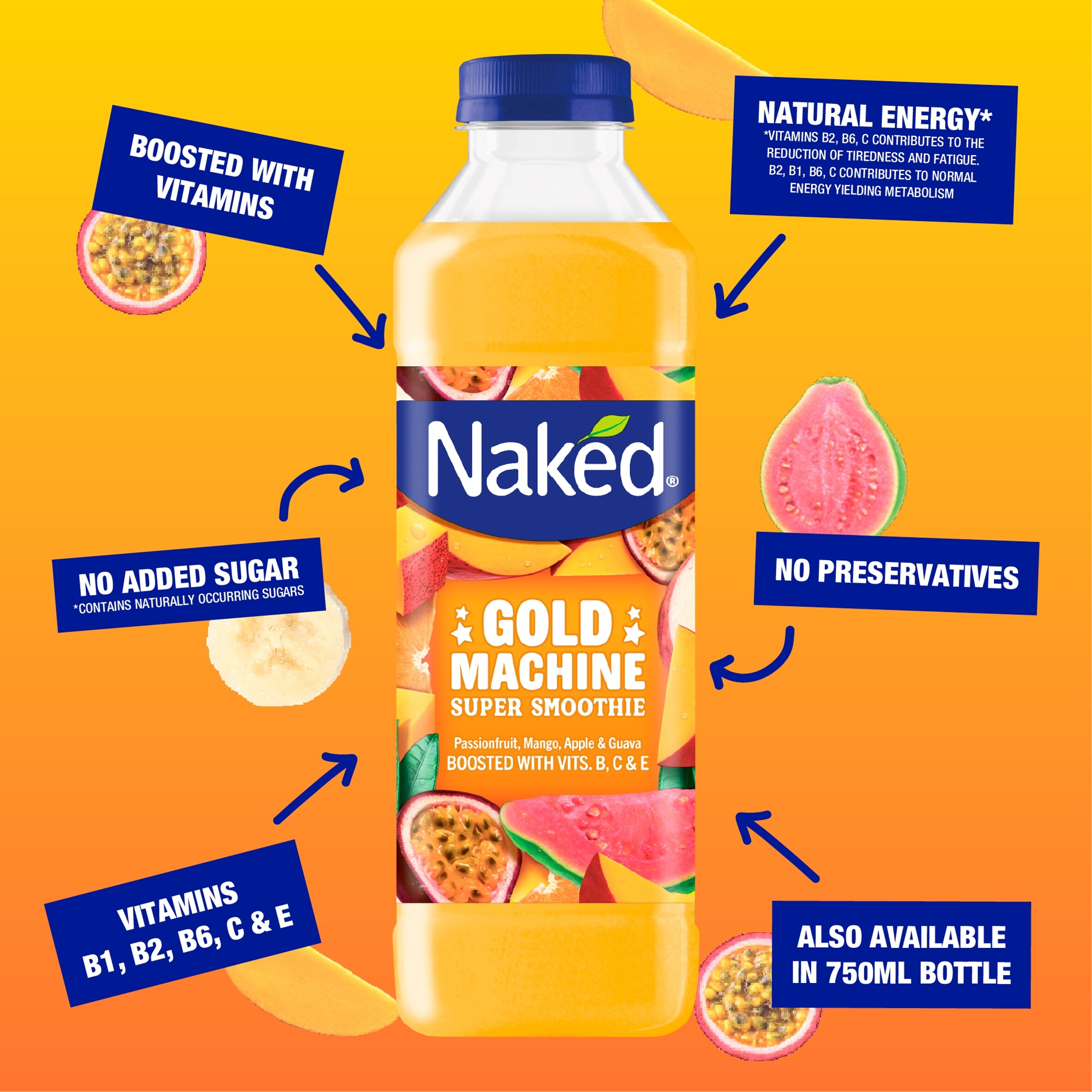 Naked Gold Machine Super Smoothie 750Ml thumbnail 3