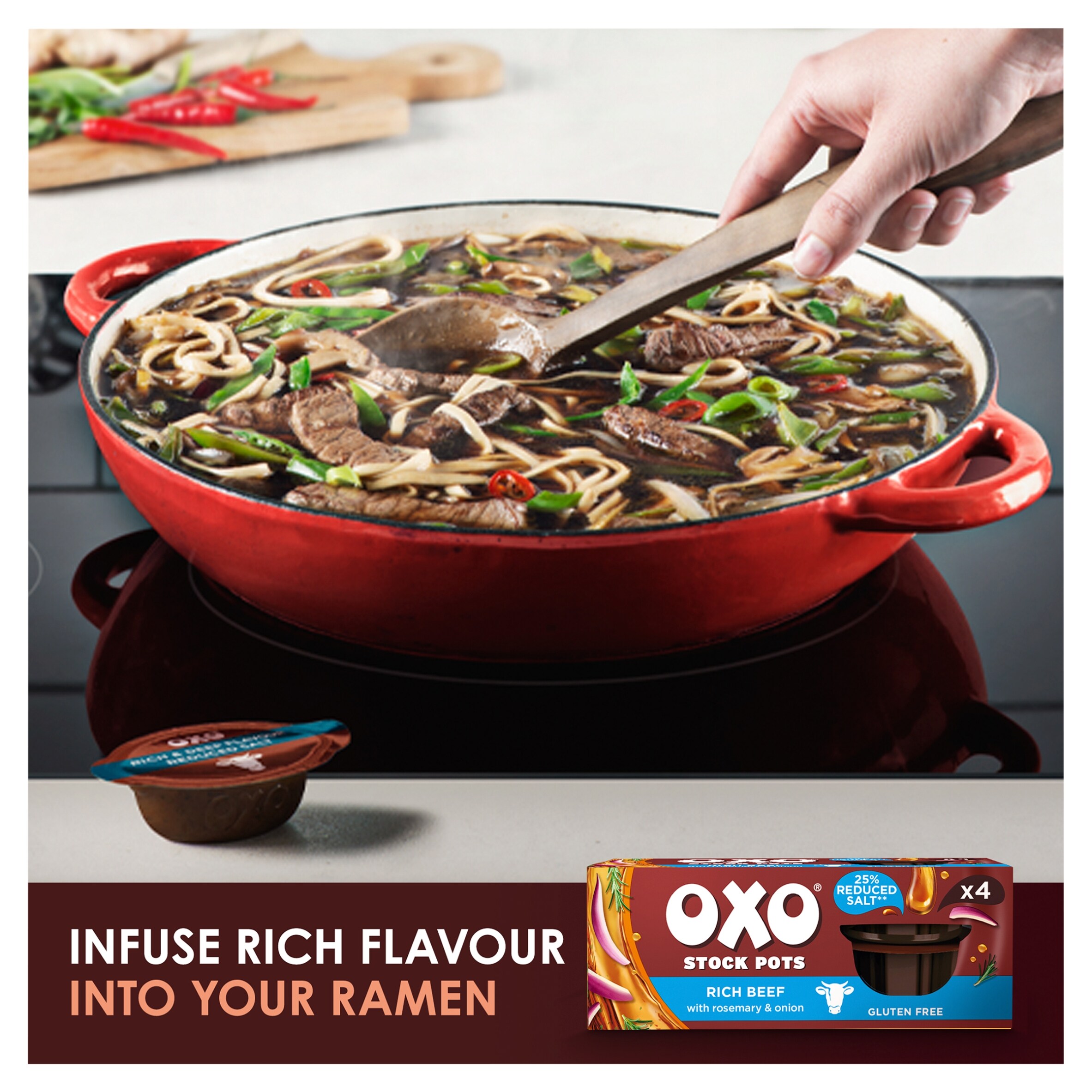 Oxo Reduced Salt Beef Stock Pots With Rosemary 4X20g thumbnail 4