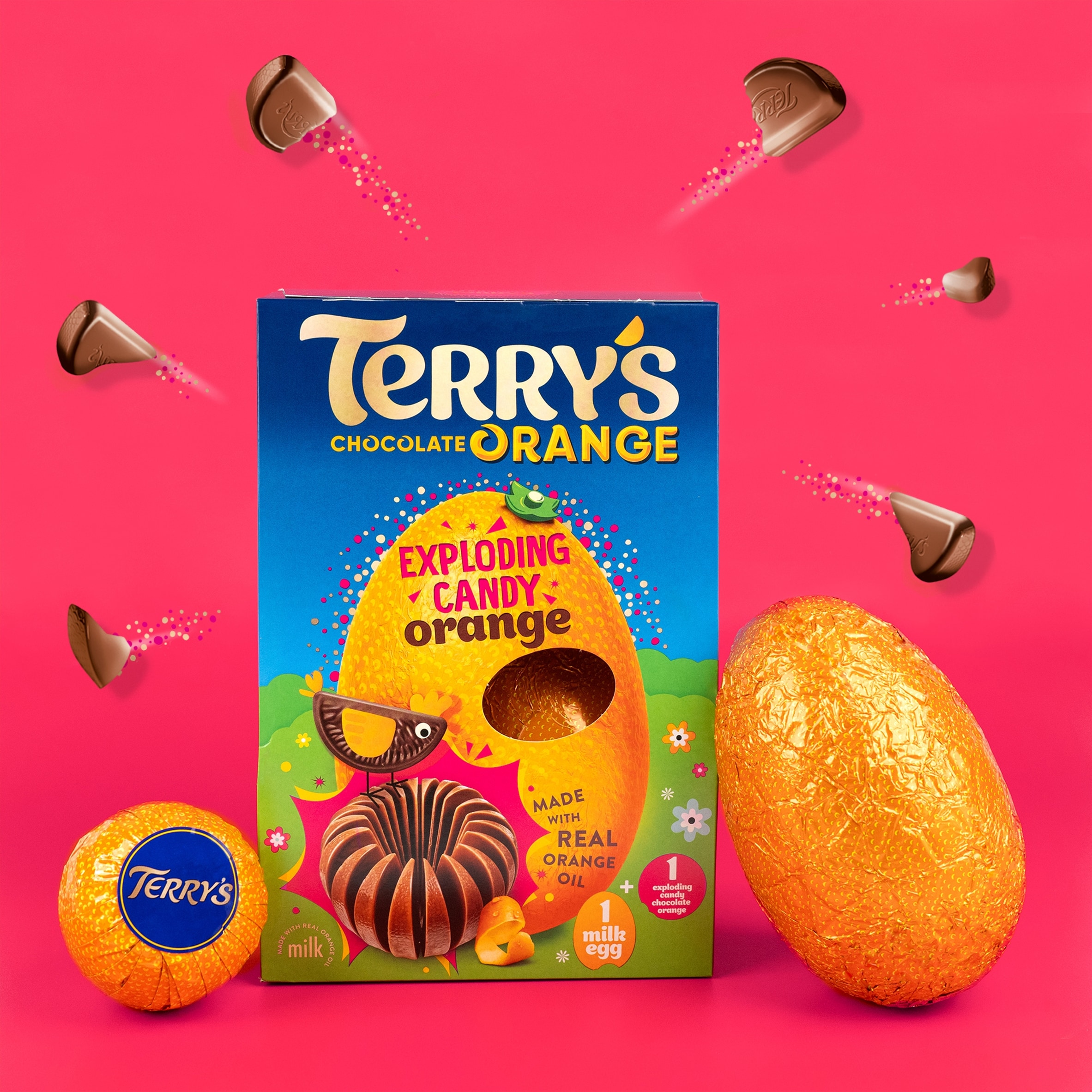 Terry's Chocolate Orange Exploding Candy Easter Egg 297g thumbnail 3