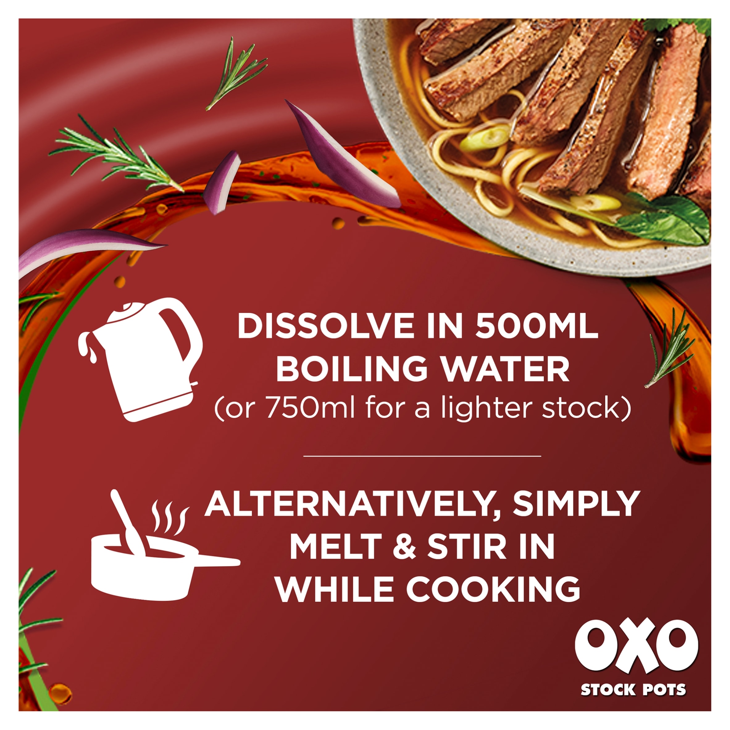 Oxo Beef Onion & Rosemary Stock Pot 4 Pack 80G thumbnail 2