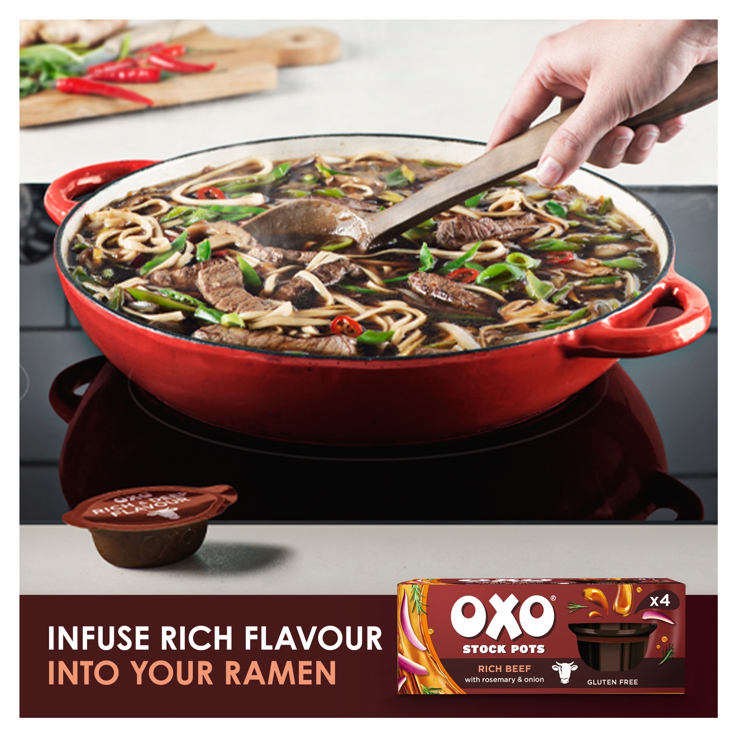 Oxo Beef Onion & Rosemary Stock Pot 4 Pack 80G thumbnail 5