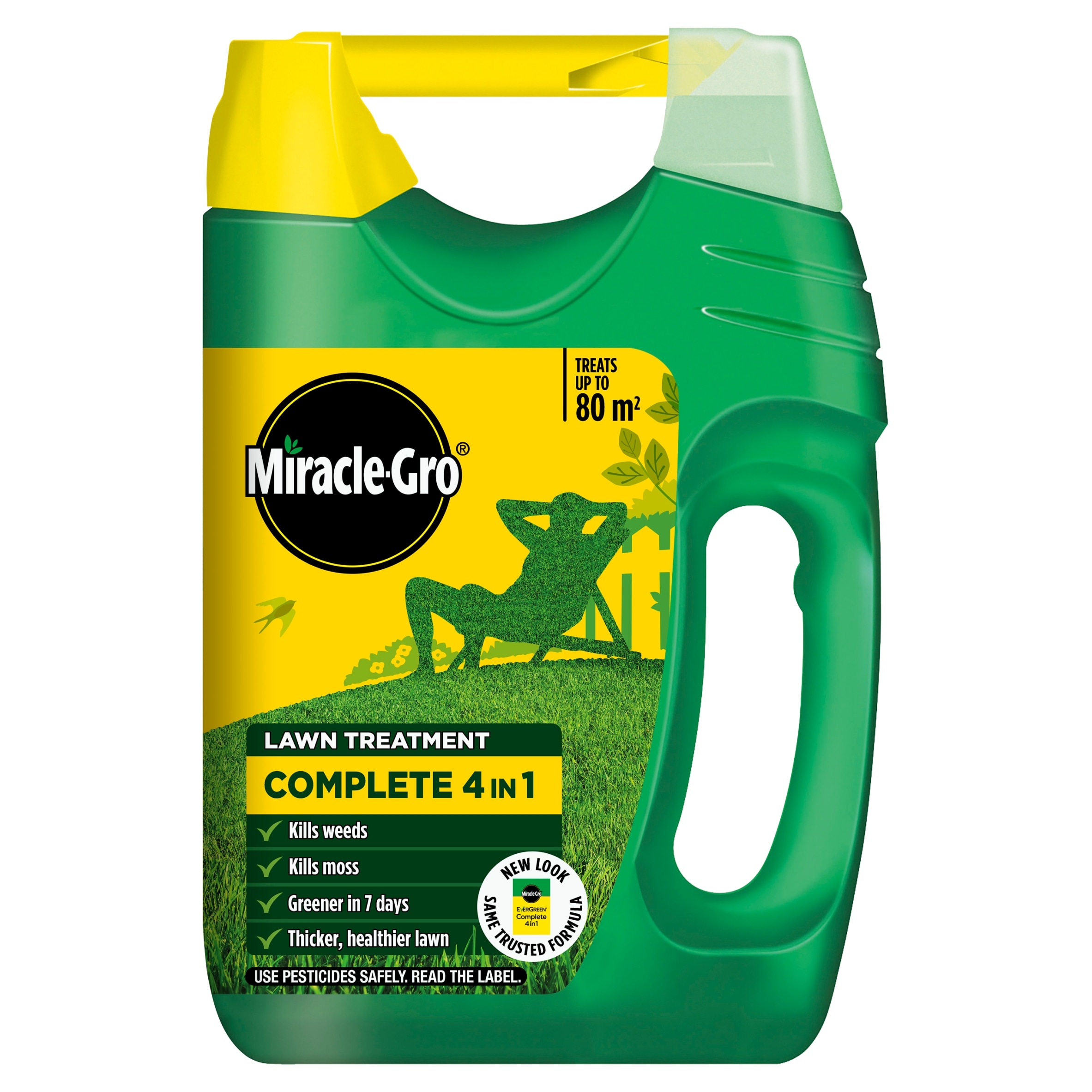MIRACLE GRO EVERGREEN COMPLETE 4 IN 1 80SQM SPREADER 2.8KG
