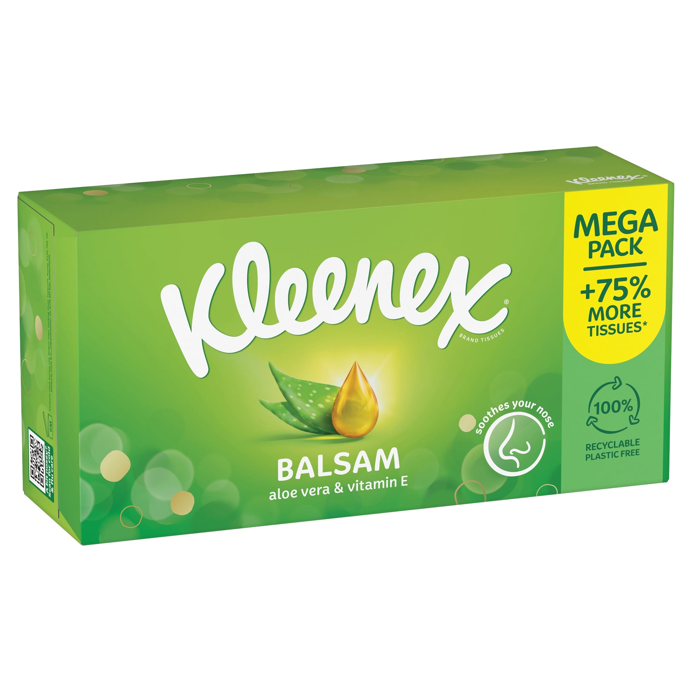 Kleenex Balsam Tissues MEGA Box 75% more tissues 112 Sheets thumbnail 2