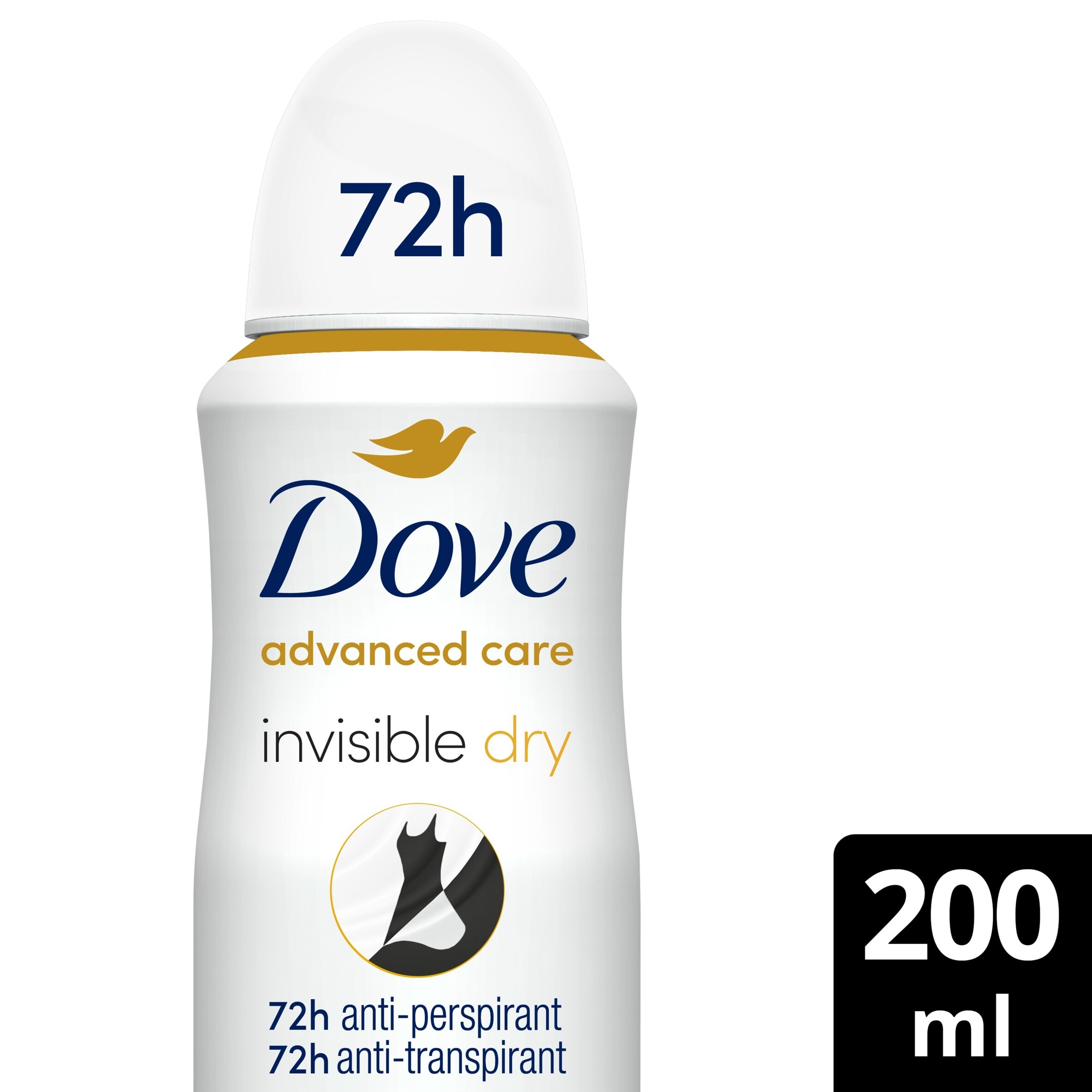 Dove Women Invisible Dry 72h Advanced Care Antiperspirant Deodorant 200ml