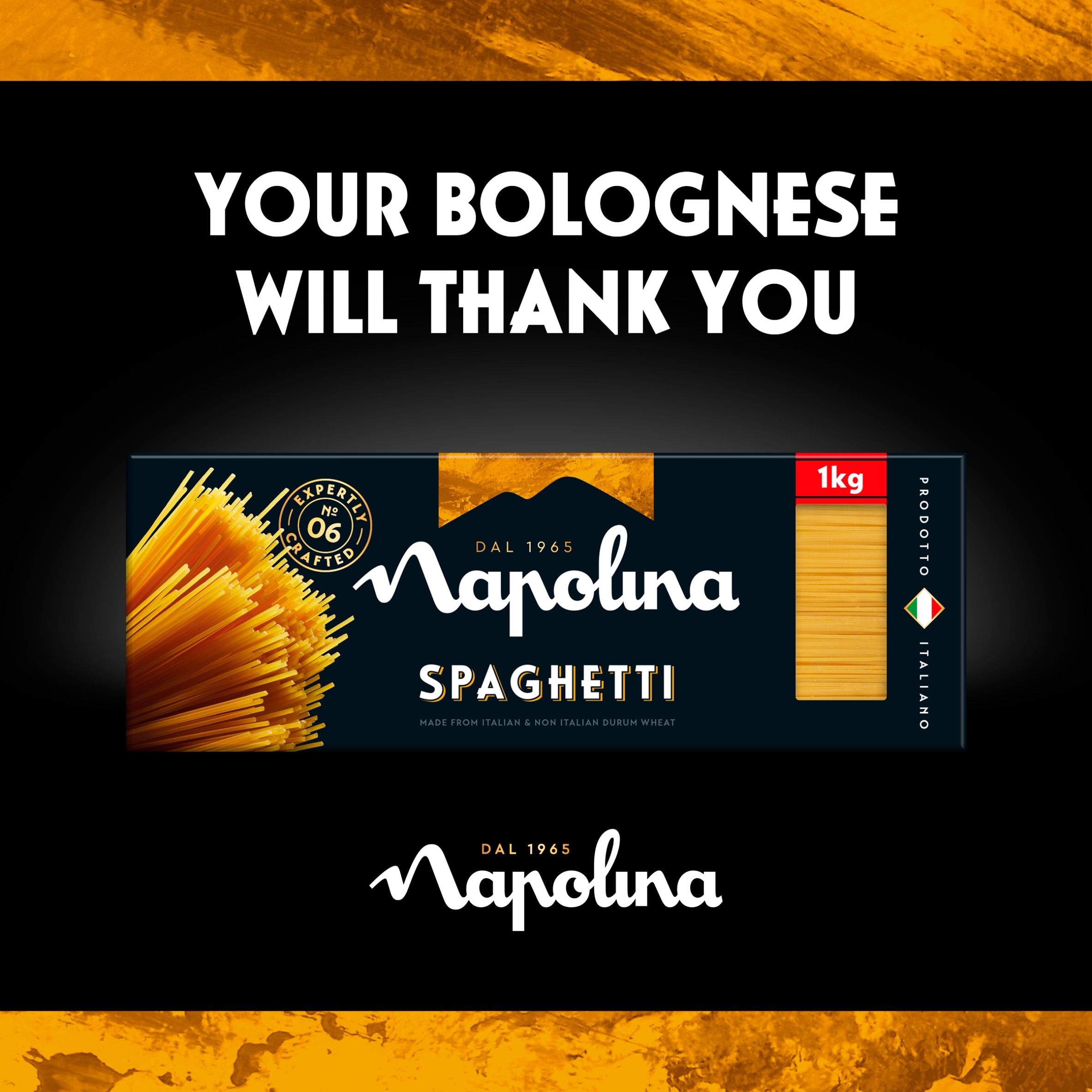 Napolina Spaghetti Pasta 1Kg thumbnail 2