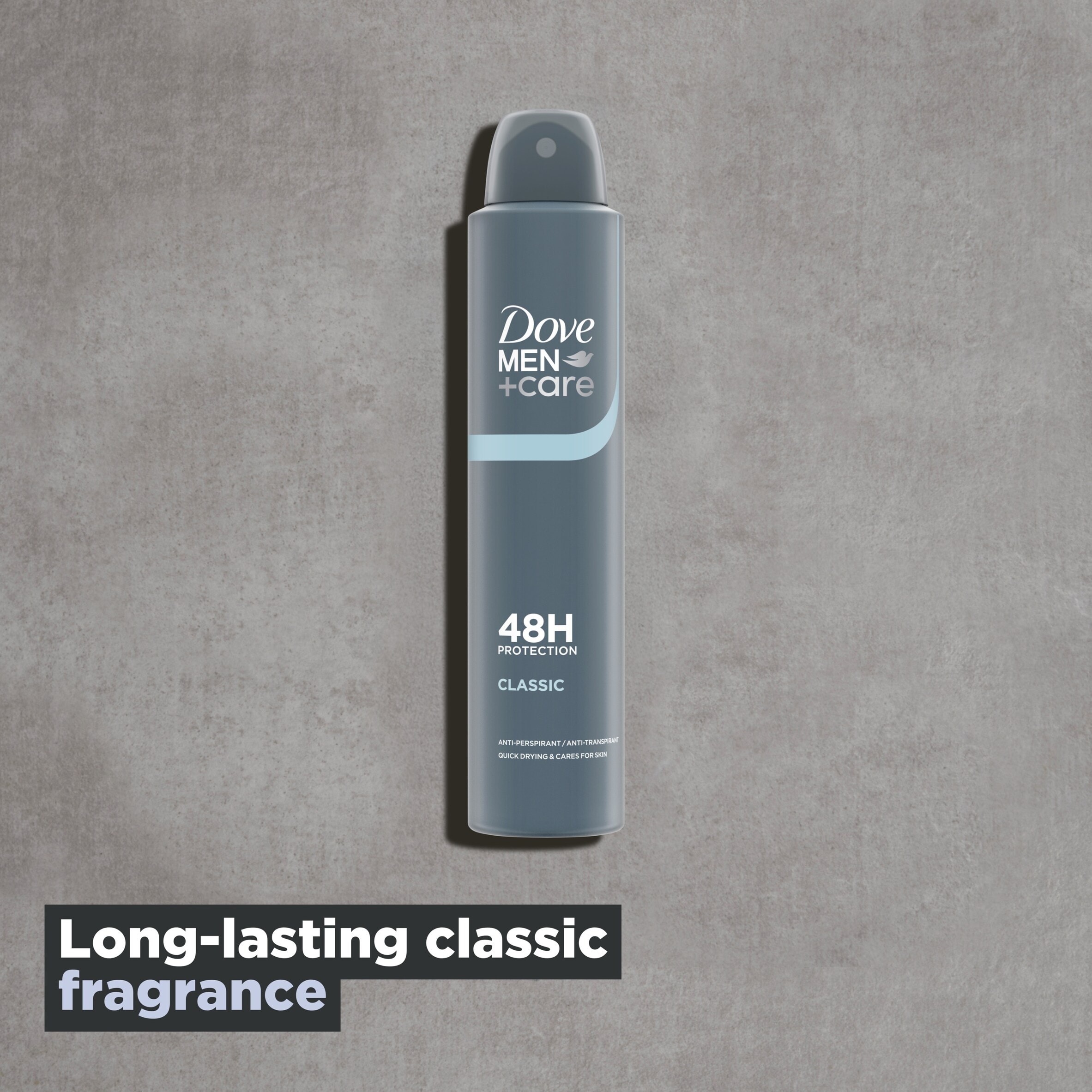 Dove Men+Care Classic 48h Antiperspirant Deodorant 200ml thumbnail 2