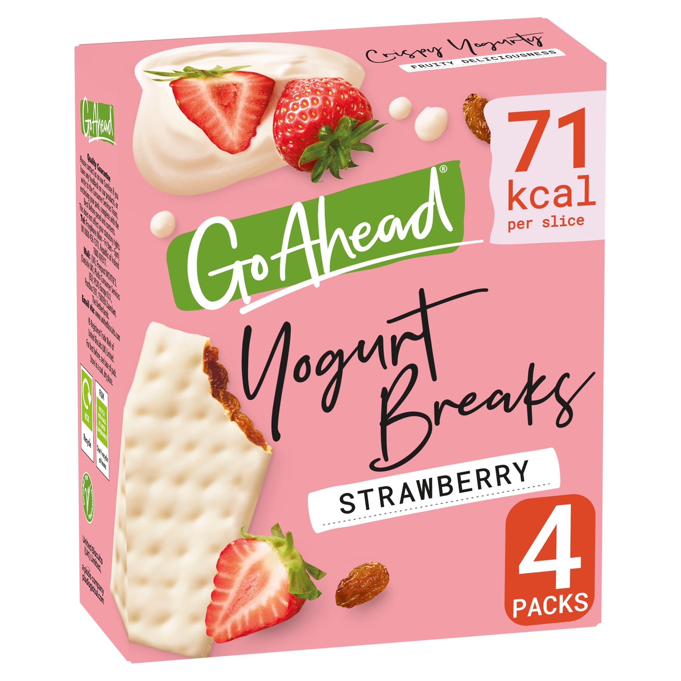 Go Ahead Strawberry Fruit Yogurt Breaks Snack Bars Multipack