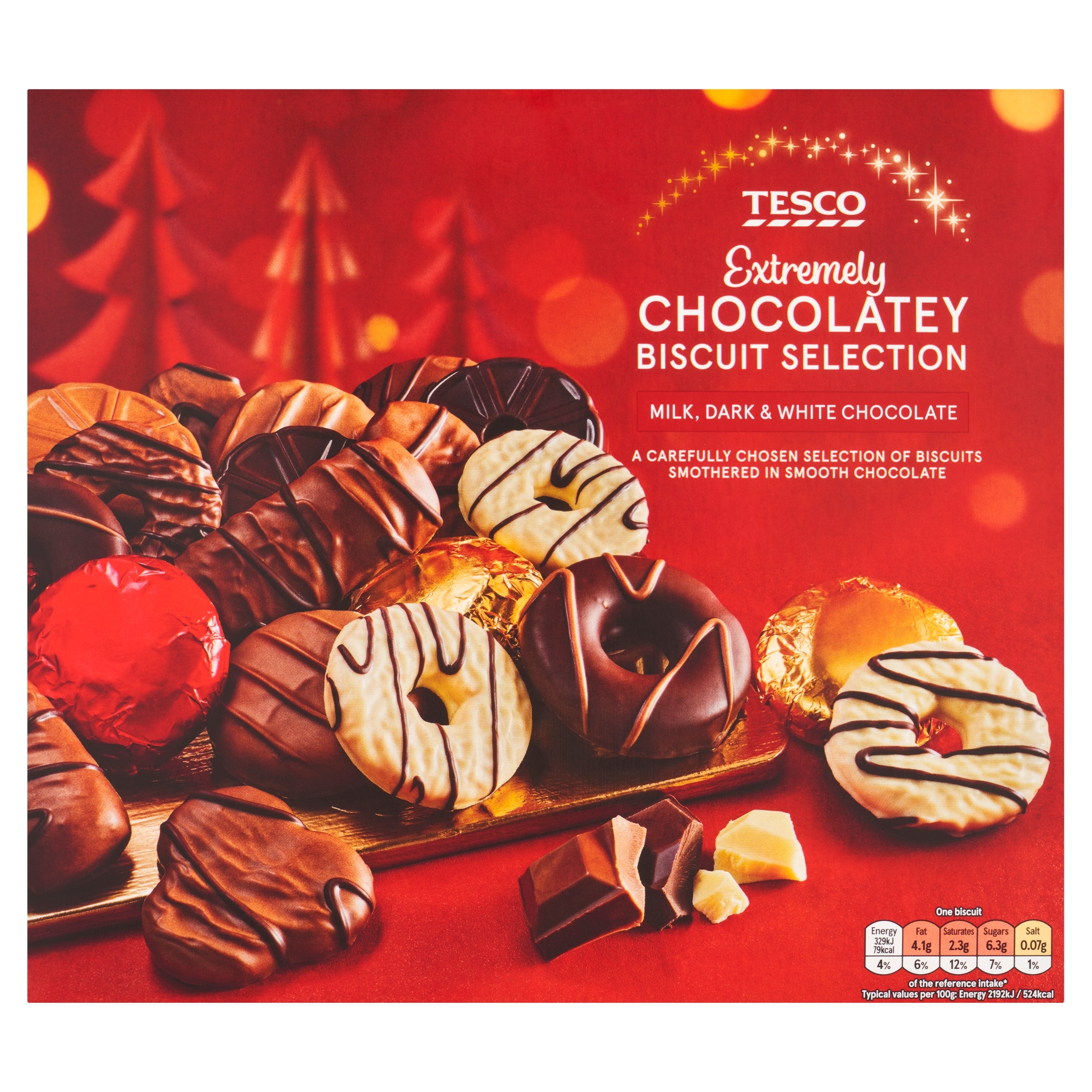 Tesco Extremely Chocolatey Biscuit Selection 400G