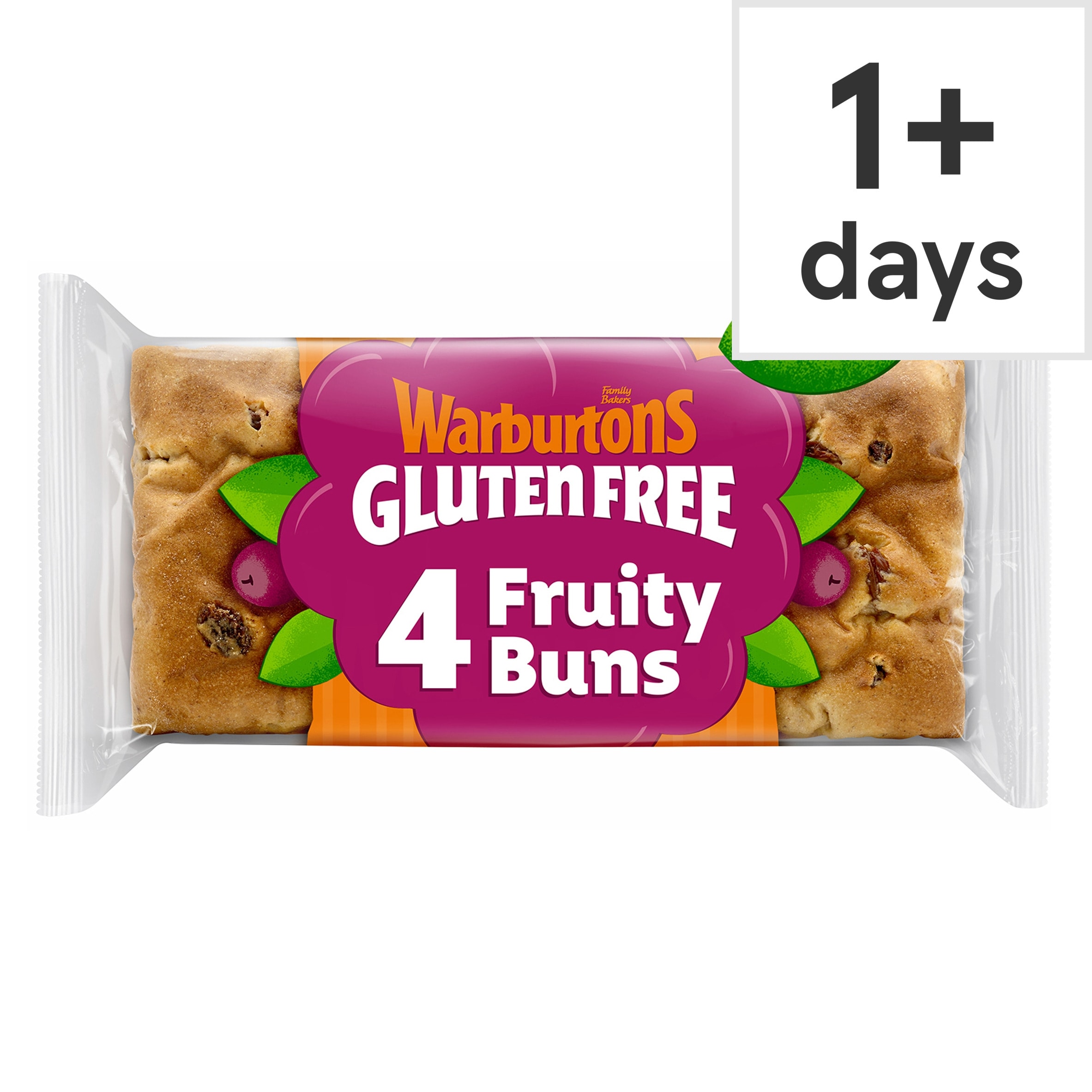 Warburtons Gluten Free Cinnamon & Raisin Fruity Buns