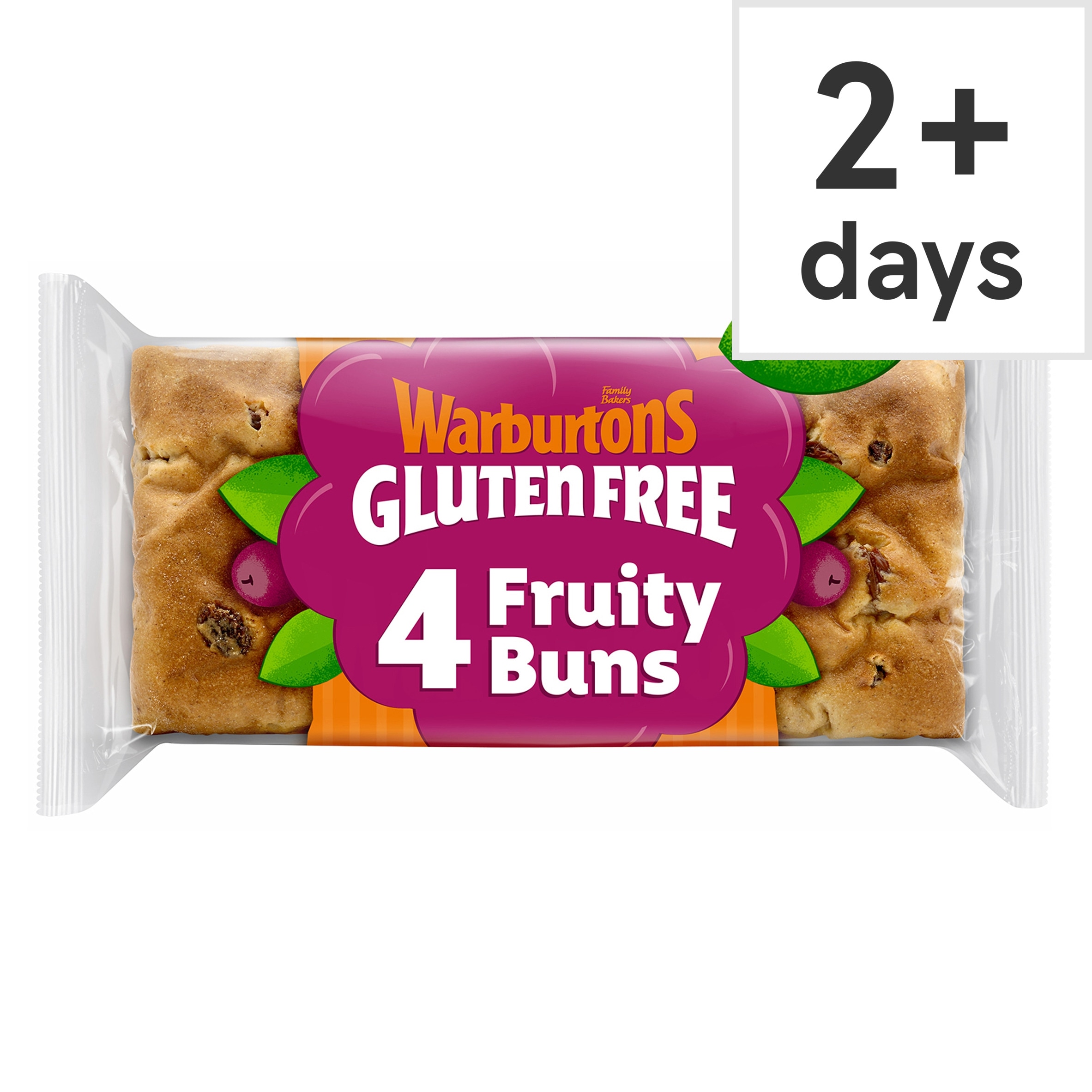 Warburtons Gluten Free Cinnamon & Raisin Fruity Buns