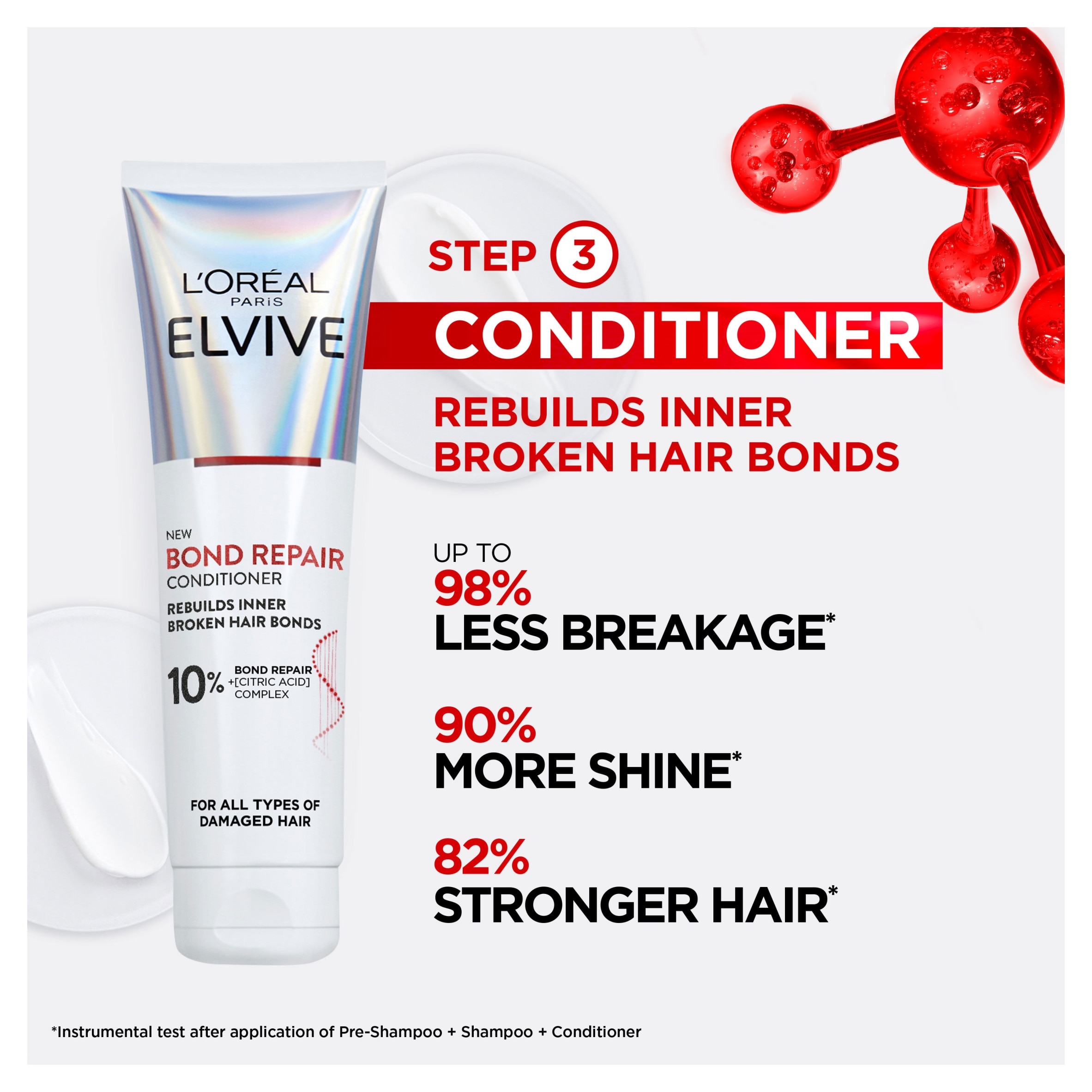 L'Oreal Elvive Bond Repair Conditioner 150ml thumbnail 2