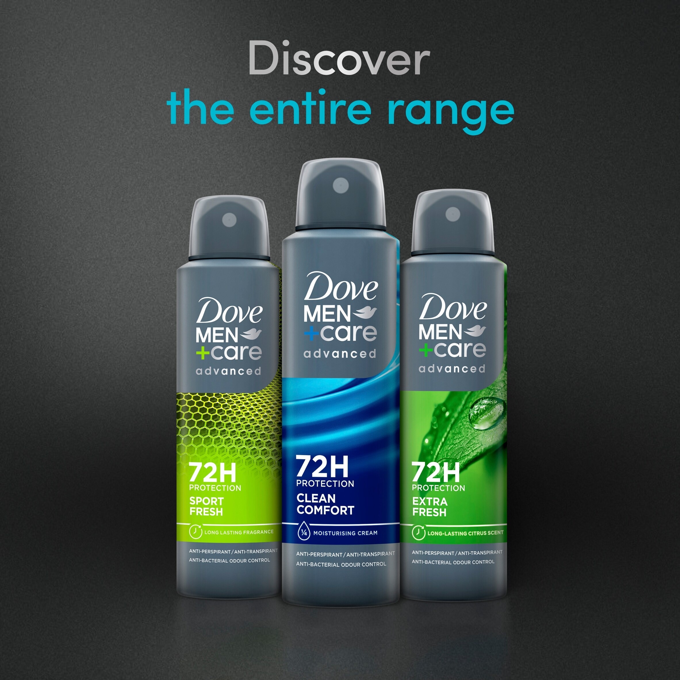 Dove Men+Care Clean Comfort 72h Antiperspirant Deodorant 150ml thumbnail 5