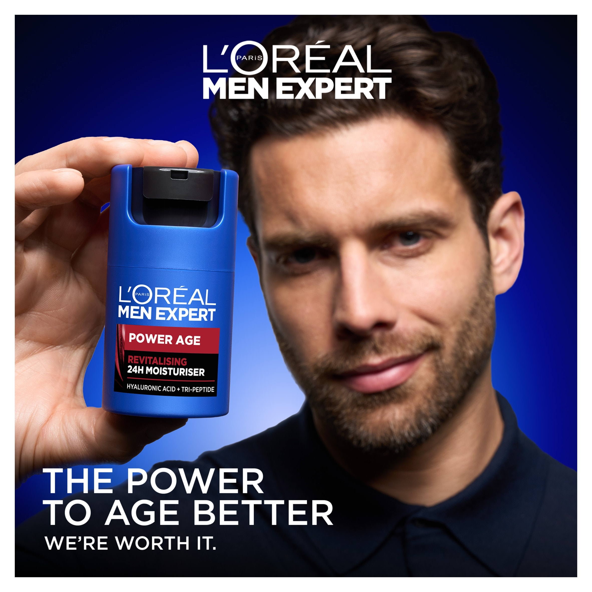 L'Oreal Men Expert Power Age Revitalising 24 Hour Moisturiser 50Ml thumbnail 4